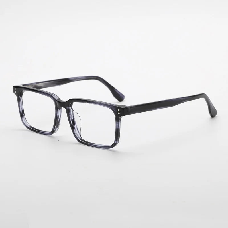 Stylish Black Unisex Square Acetate Eyeglasses BM118 - Perfect for Work, Reading & Fashion Accessories