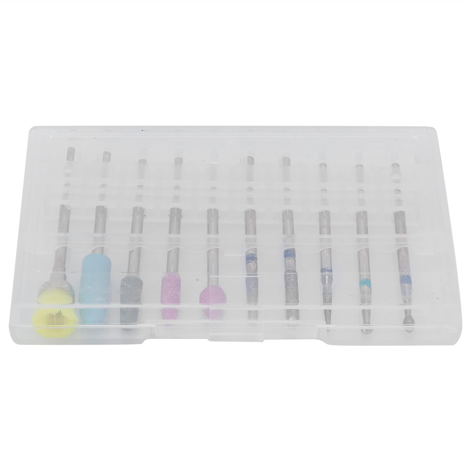 10 Pcs Quartz Nail Drill Bits Set - Professional Manicure & Pedicure Kit for Nail Salon, Home Use | Perfect for Acrylic, Gel, Natural Nails