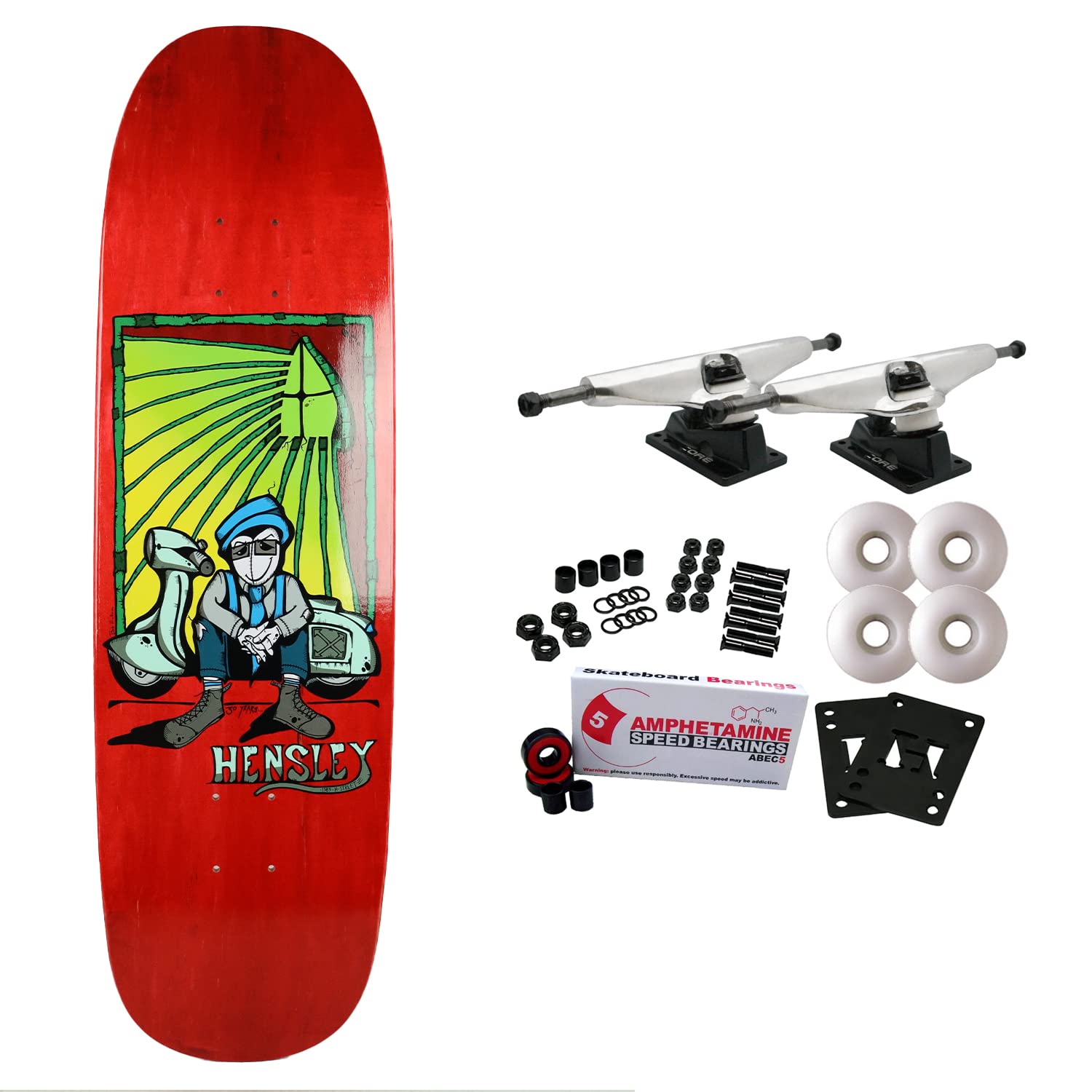 H-Street Hensley Hickman Green Complete Skateboard 9.0