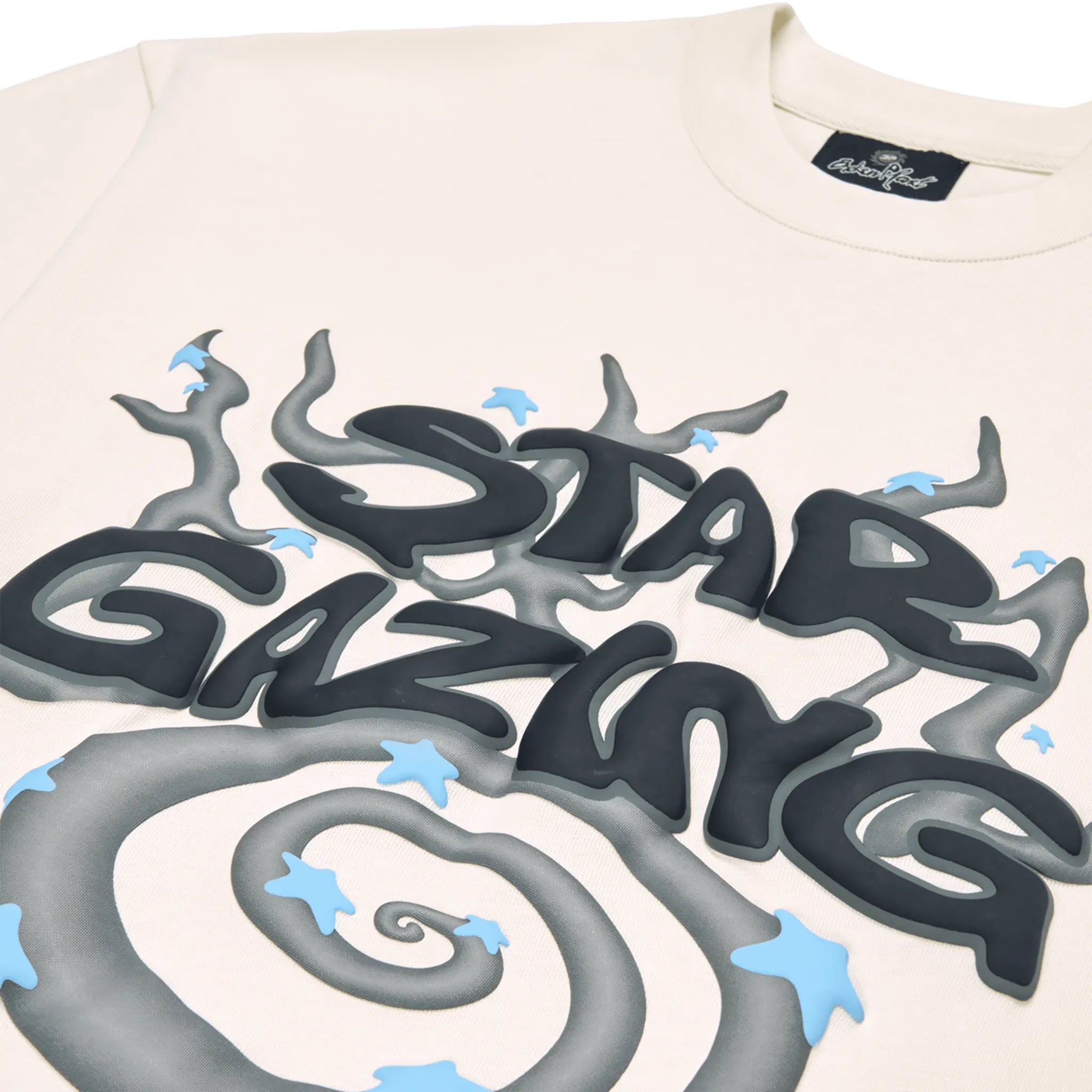 Broken Planet Stargazing Vanilla White T-Shirt for Men | Soft Cotton Graphic Tee | Perfect for Astronomy Lovers & Night Sky Viewing