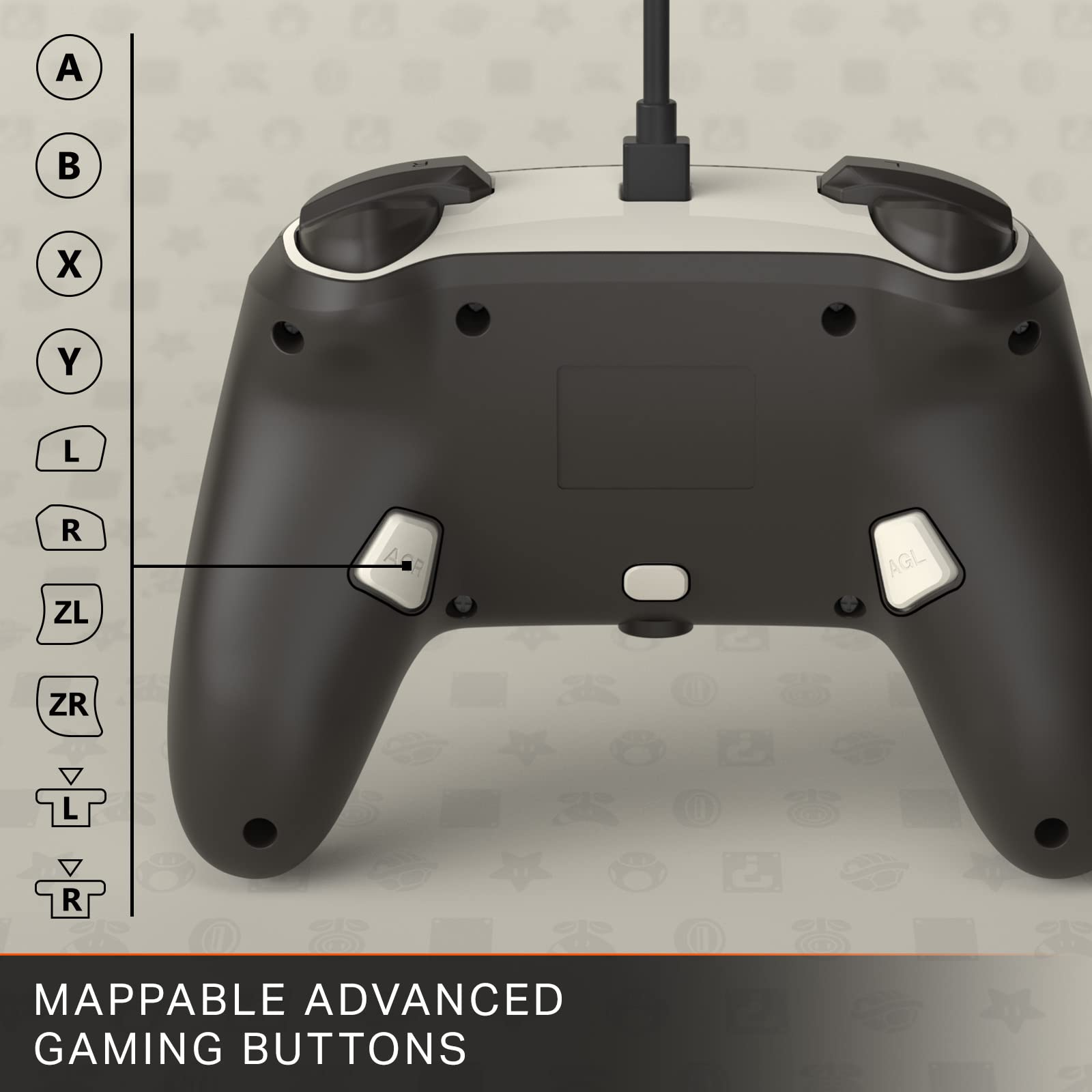 PowerA Enhanced Wired Controller for Nintendo Switch, Switch OLED & Switch Lite - Officially Licensed Mario Edition - Perfect for Gaming, Multiplayer & Family Entertainment