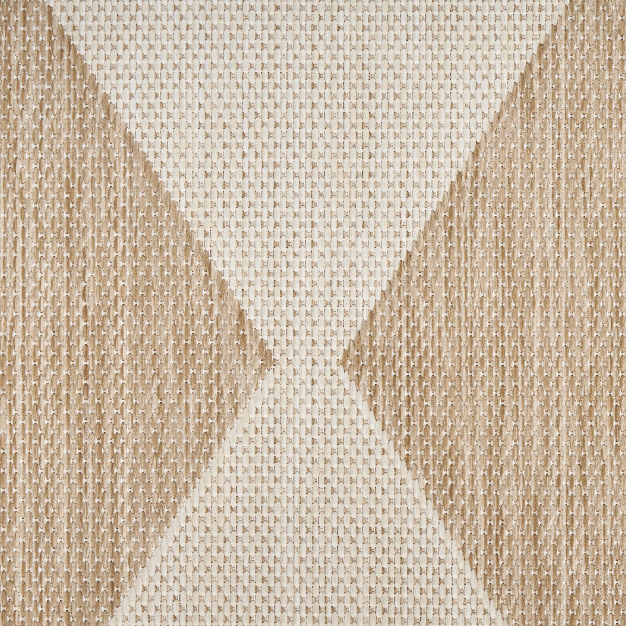 Nourison Positano 5' x 7' Indoor/Outdoor Jute Area Rug - Easy to Clean, Non-Shedding, Durable for Bedroom, Living Room, Dining Room | Perfect for Backyard, Deck, Patio & High-Traffic Areas