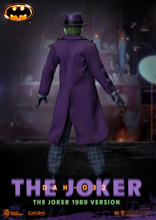 Beast Kingdom Dynamic 8ction Heroes 1/9 Scale DC Comics Batman 1989 The Joker Collectible Figure DAH-032 - Perfect for Display, Gifts & DC Fans Collection