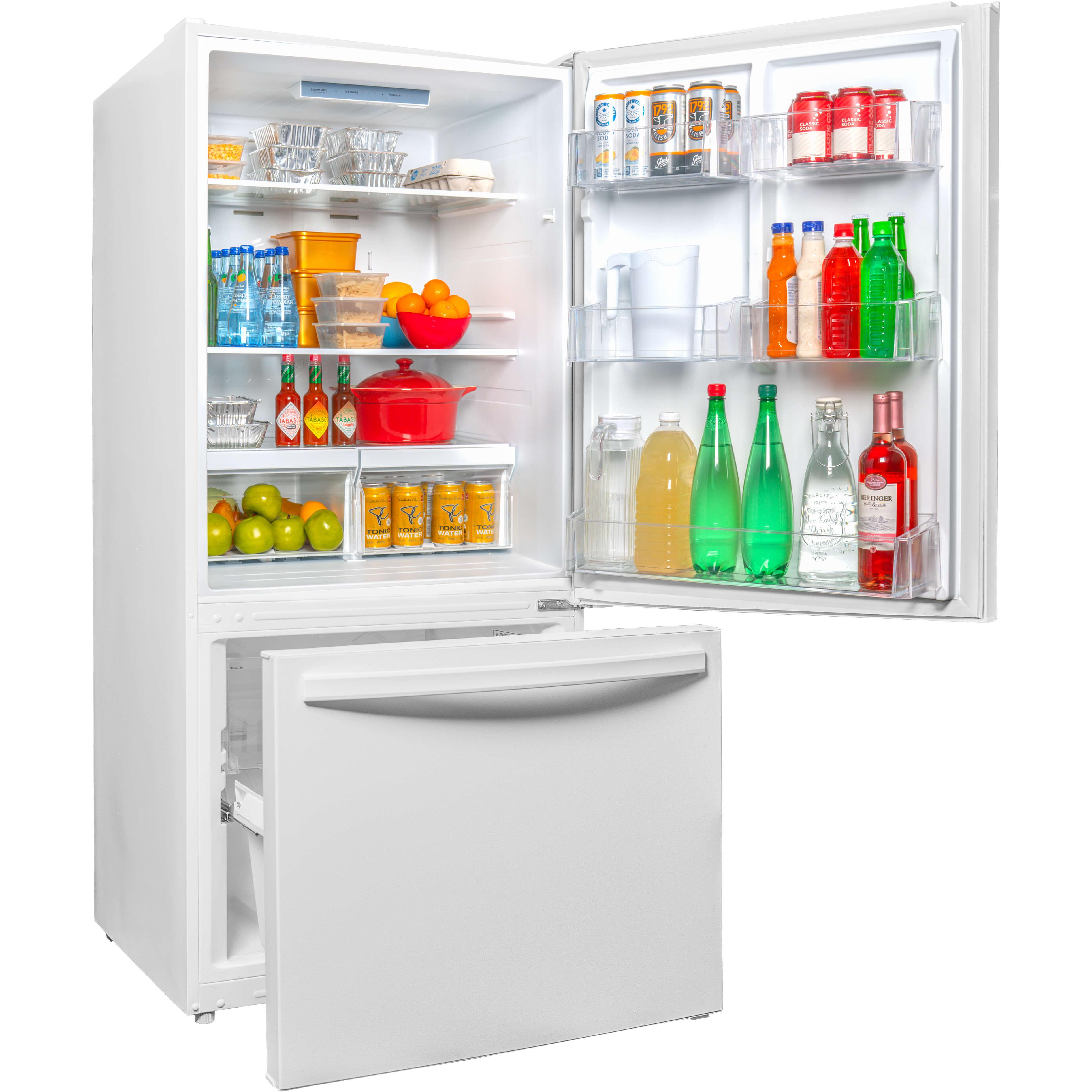 Danby 30-Inch Bottom Freezer Refrigerator, 18.7 cu ft Energy Star Rated - Perfect for Apartments, Small Kitchens & Office Break Rooms