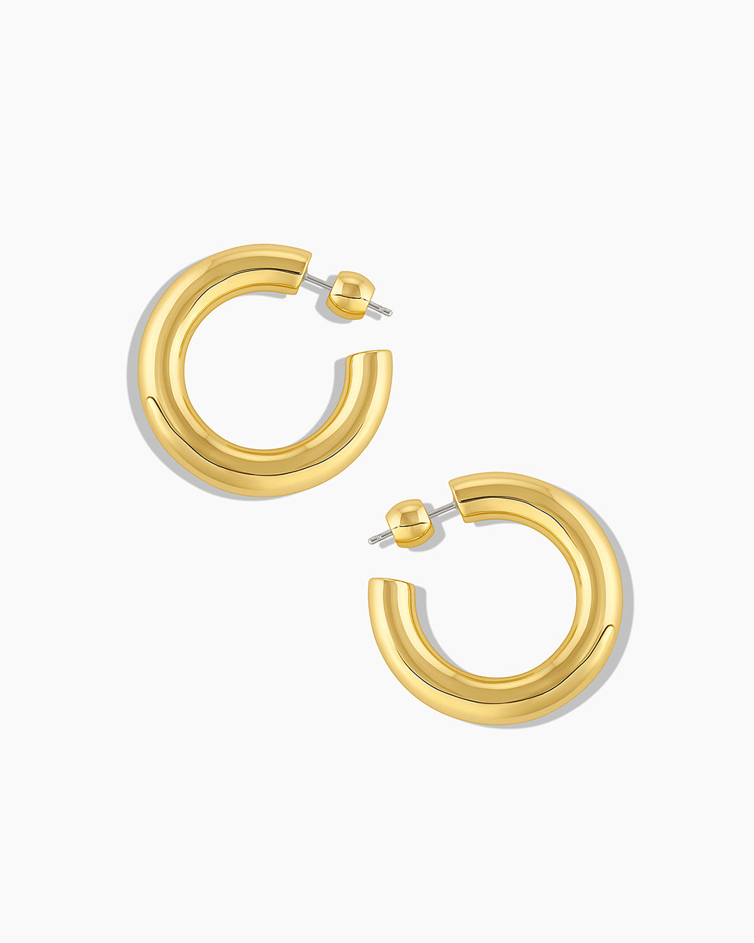 Lou Statement Hoops - Elegant Gold-Plated Hoop Earrings for Women | Perfect for Parties, Weddings & Everyday Wear