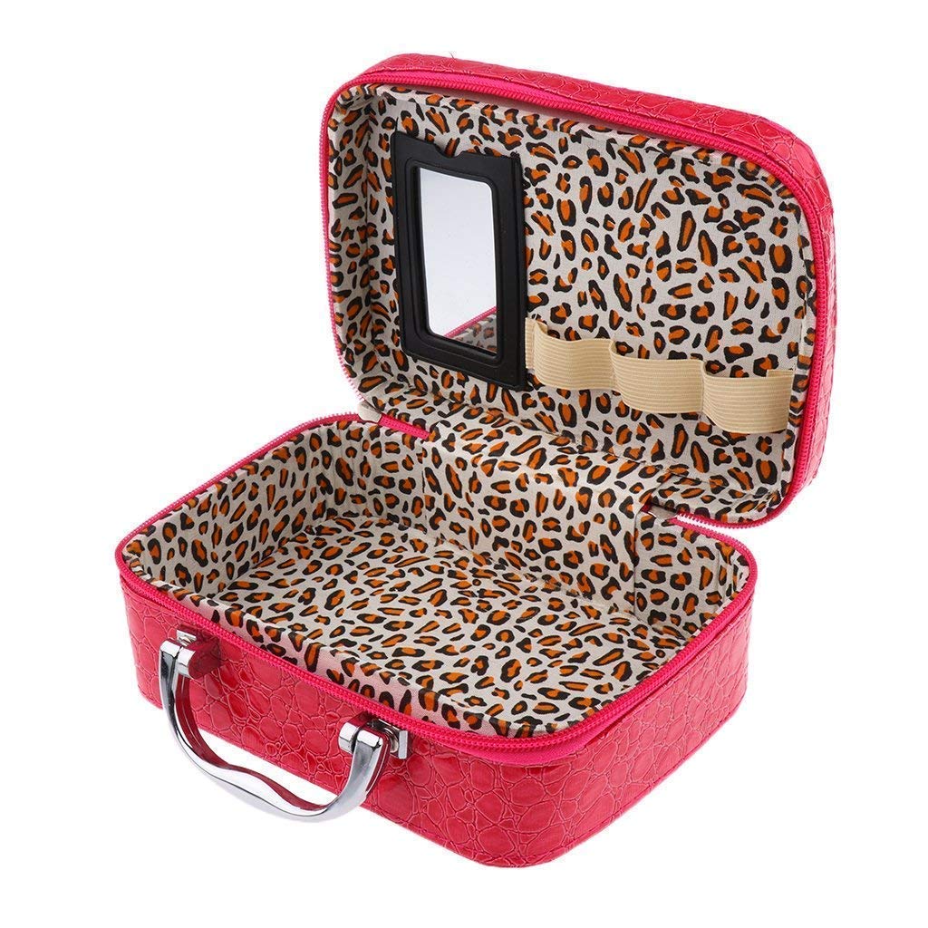 GION Travel Makeup Bag Organizer - Waterproof Cosmetic Case with Zipper for Women, Multicolor (1 Pack) | Perfect for Travel, Gym & Daily Makeup Storage