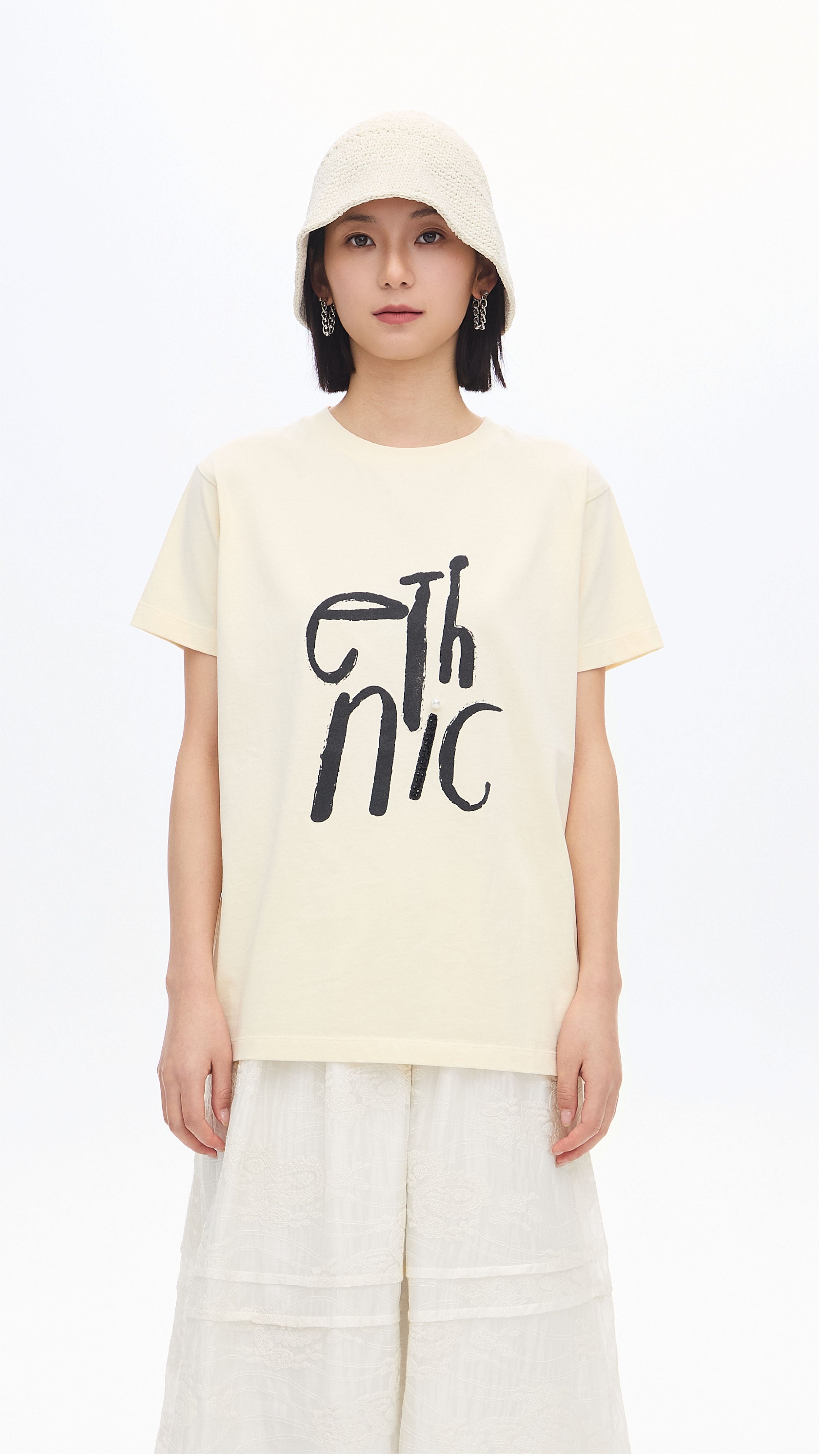 Garment Washed Wording Print T-Shirt - Comfortable Casual Tee for Everyday Wear, Street Style & Outfit Layering