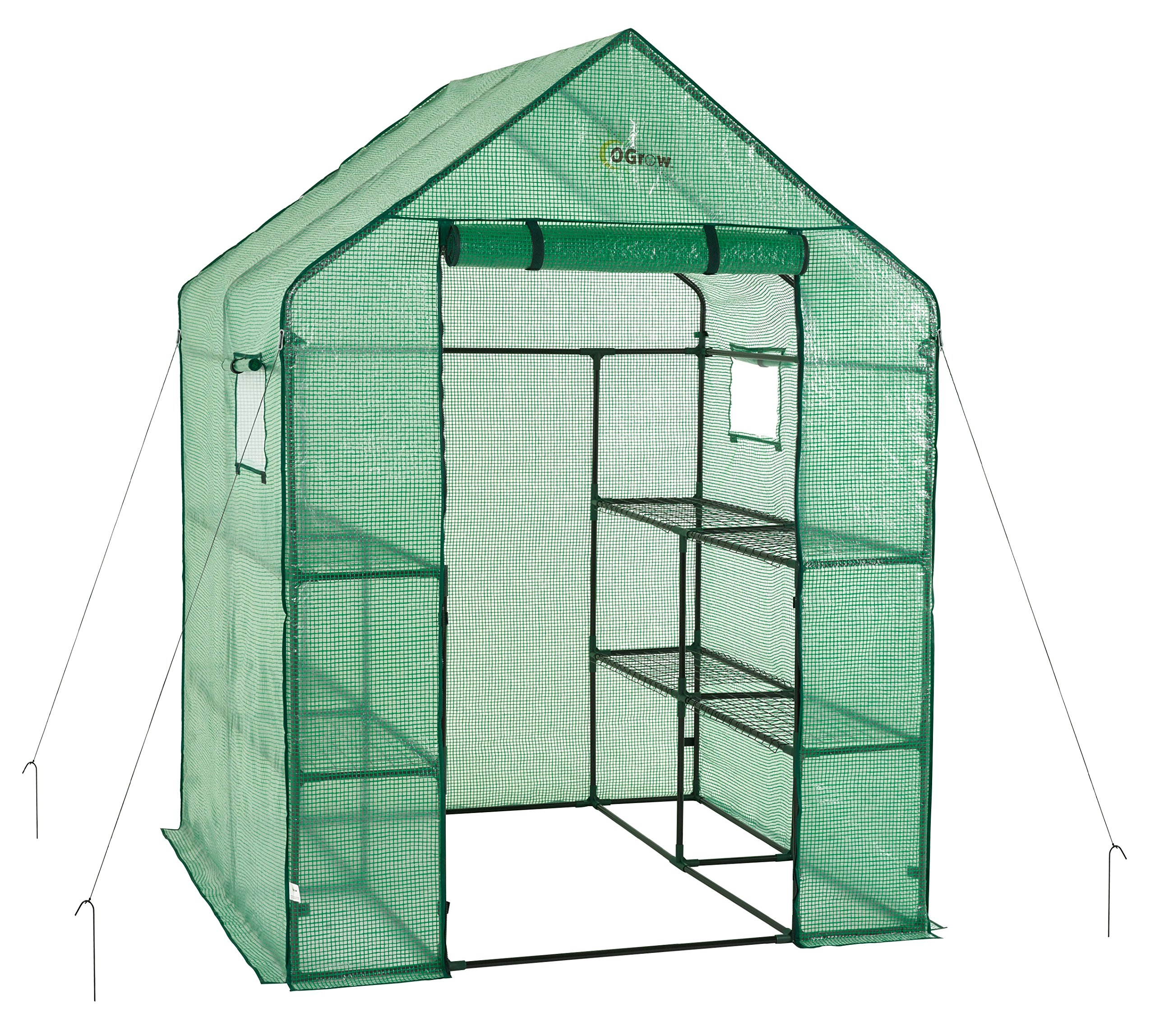 Machrus Ogrow Greenhouse Kit - Multiple Sizes for Outdoor Gardening | Small, Mini & Standard Greenhouses for Plants, Vegetables & Flowers | Perfect for Backyard, Patio & Balcony Gardening