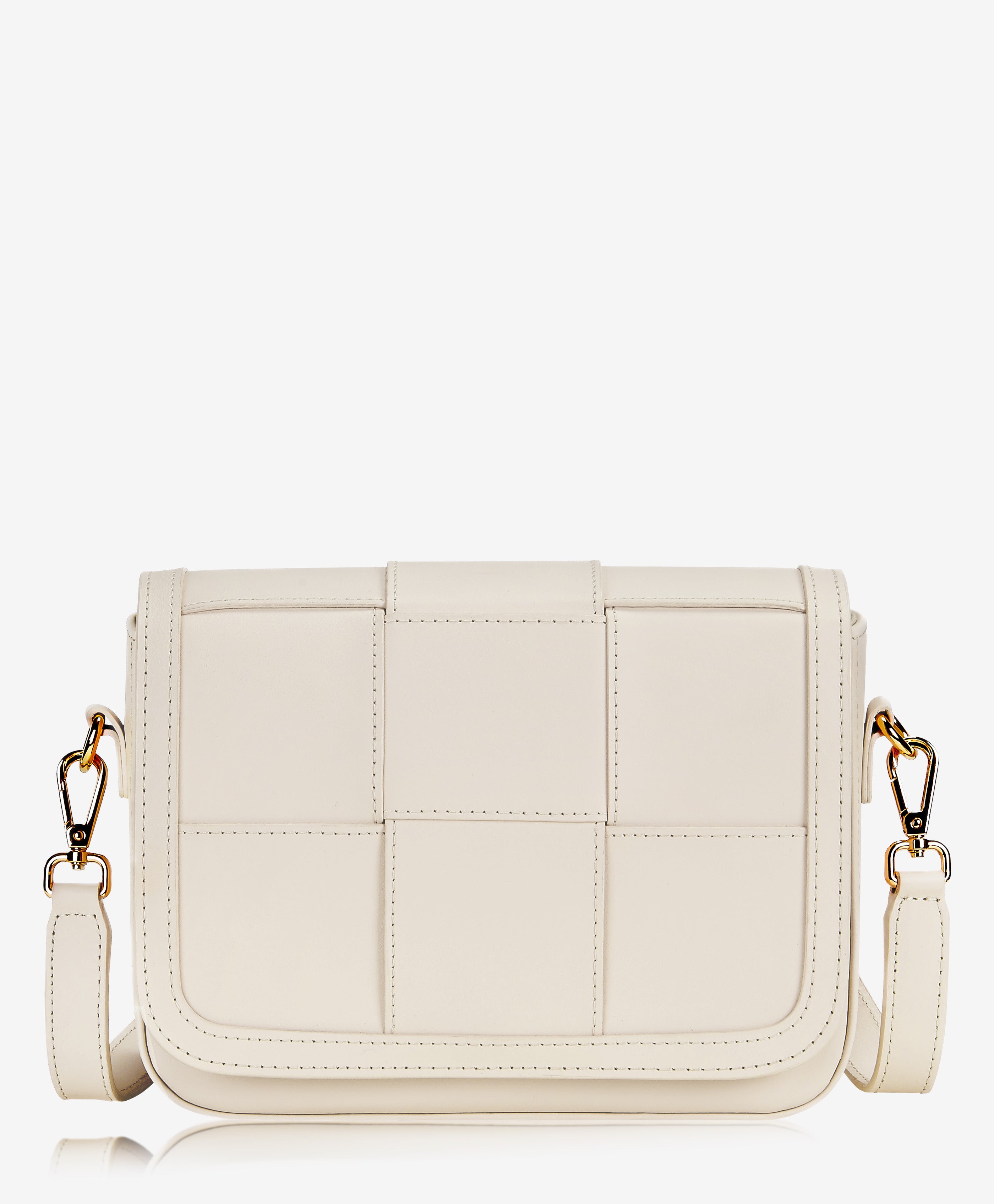 Lily Crossbody Bag - Ivory Full Grain Leather Handbag for Women | Perfect for Everyday Use, Shopping, and Travel
