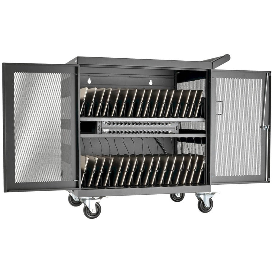 Tripp Lite 32-Port USB Charging Station Cart for Schools & Offices - Mobile Device Charging Solution for iPads, Tablets, Laptops and Phones