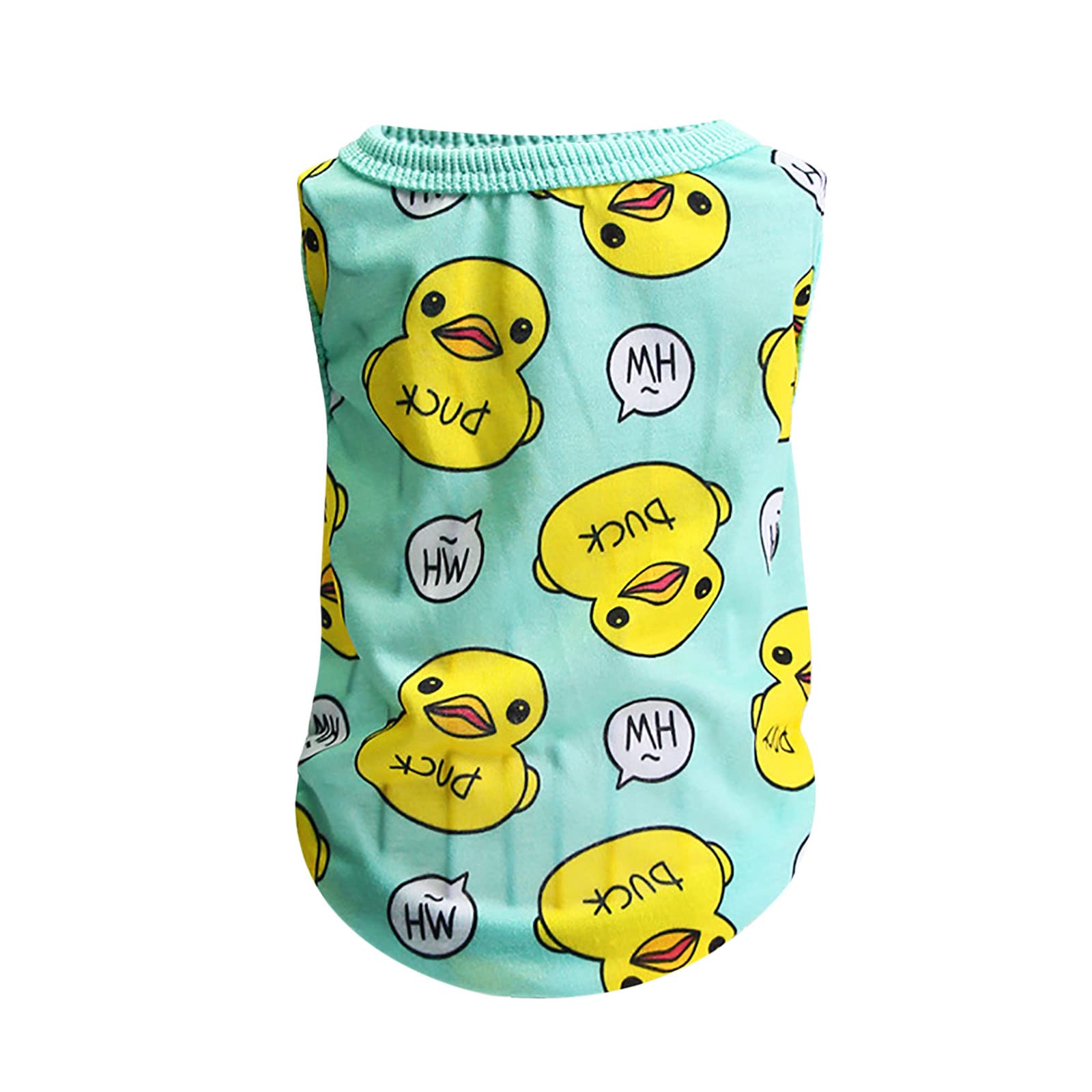 Soft Sleeveless Pet T-Shirt for Small Dogs & Cats - Comfortable Tiny Dog & Cat Tee Tops - Perfect for Female Pets, Indoor Wear & Photo Outfits