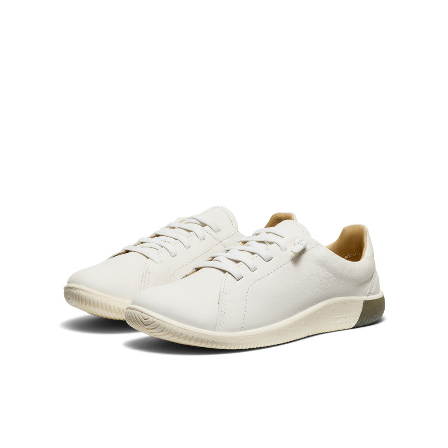 Women's KNX Leather Sneakers - Star White/Star White | Comfortable Casual Walking Shoes for Everyday Wear, Work & Travel