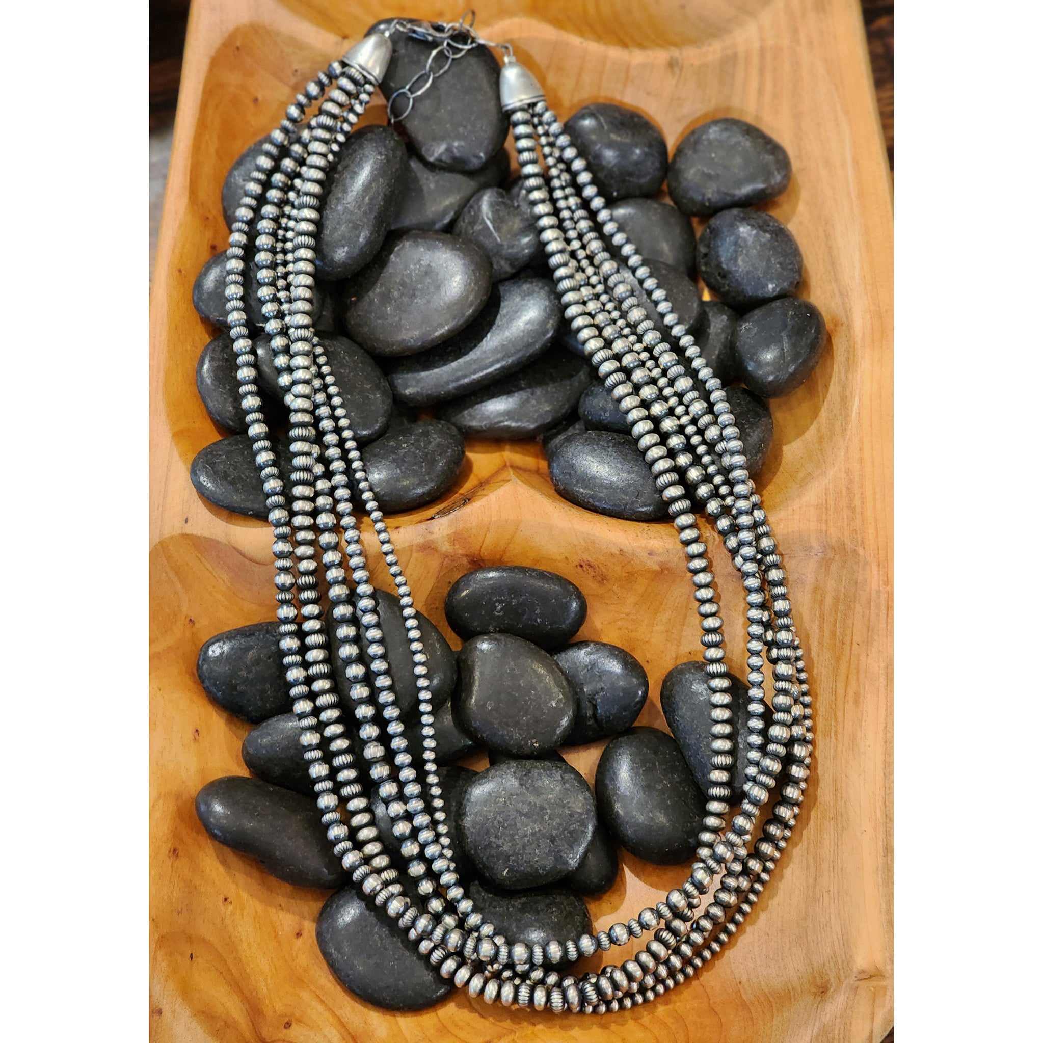 5 Strand Multi Pearl Necklace - Elegant Layered Pearl Jewelry for Women | Perfect for Weddings, Parties & Special Occasions