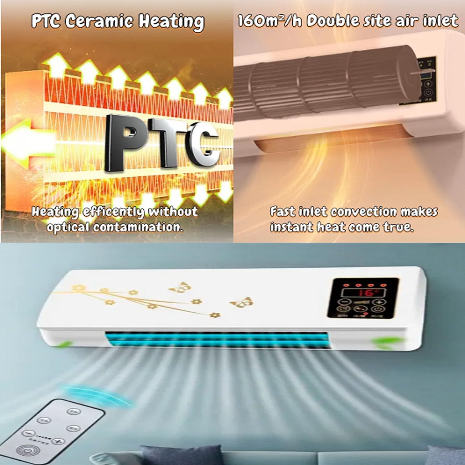 Split Max Portable Air Conditioner - 8000 BTU Gold Edition | Energy Efficient Cooling for Small Rooms | Perfect for Bedrooms, Offices & Apartments | Dotmalls & Libiyi Brand