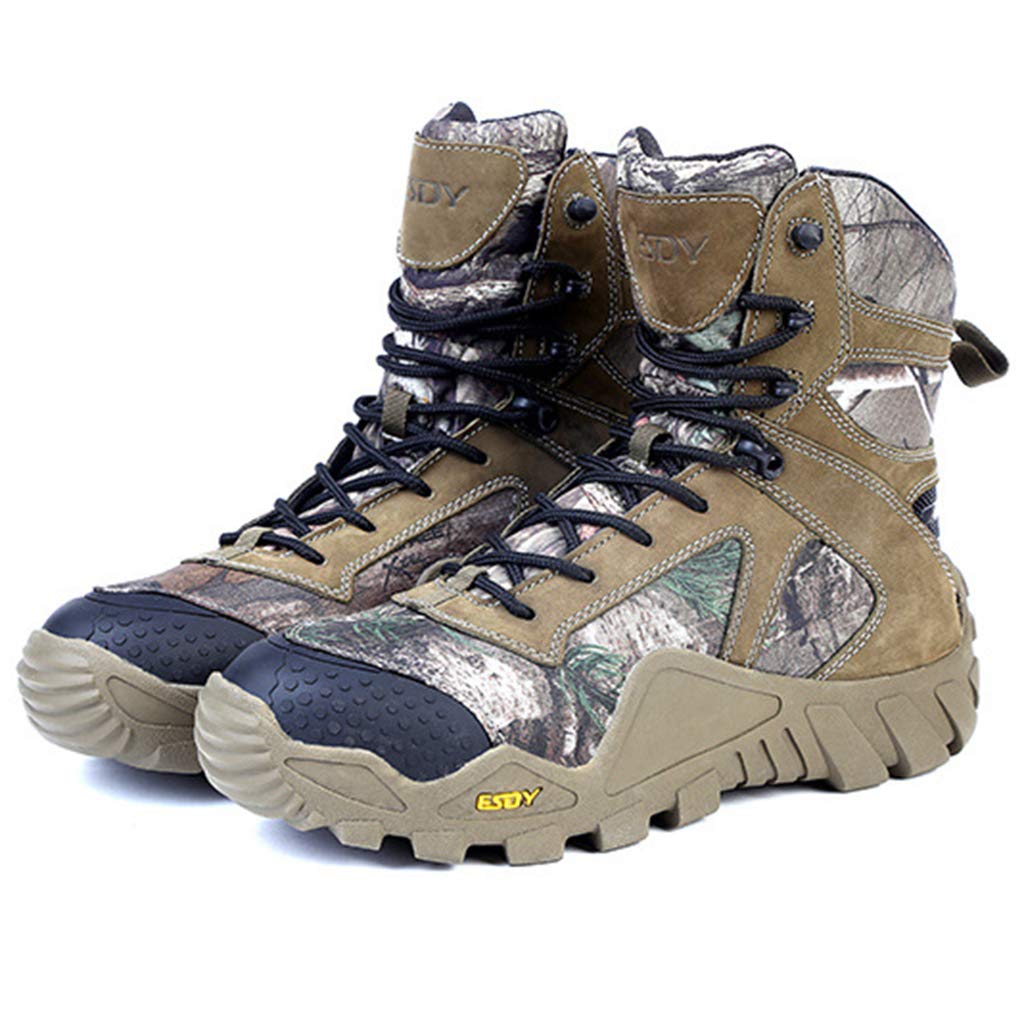 Wygwlg Men's Military Combat Boots - Durable Desert Tactical Boots, Waterproof Jungle & Off-Road Hiking Boots for All Seasons | Perfect for Outdoor Adventures, Hiking, Camping & Tactical Missions