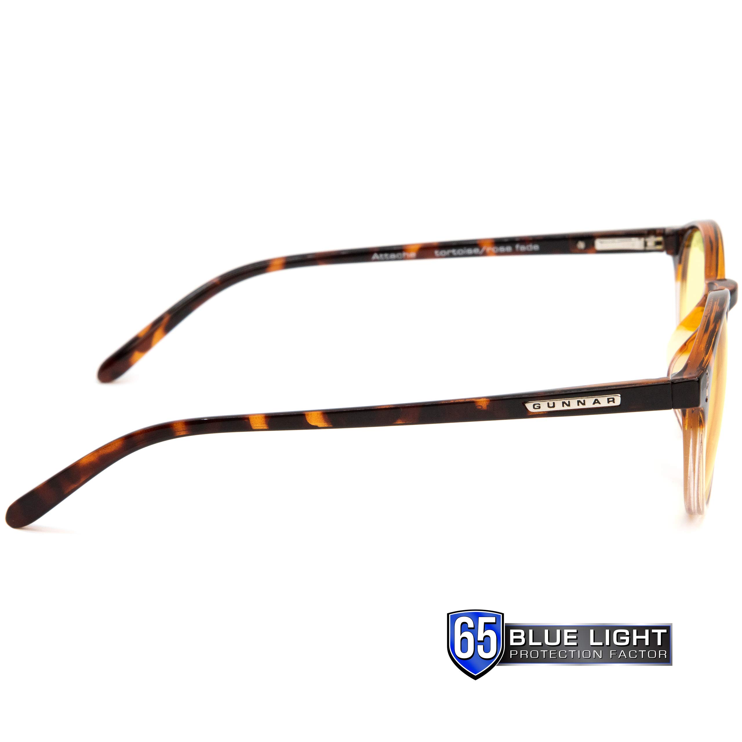 GUNNAR Premium Gaming & Computer Glasses - Blue Light Blocking (35% Reduction) - Tortoise/Rose Fade Clear Lens - Reduce Eye Strain for Gamers & Office Workers - Perfect for Long Screen Time & Digital Eye Fatigue Protection