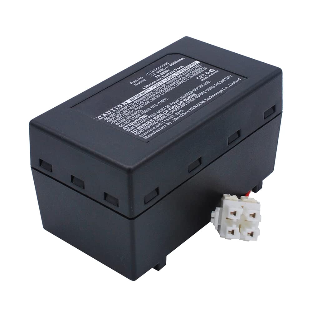 Synergy Digital 14.4V 2000mAh Li-ion Replacement Battery for Samsung VCR8980L3K Vacuum Cleaner - Compatible with Samsung DJ43-00006A Battery | High Capacity Power Solution for Deep Cleaning & Pet Hair Removal