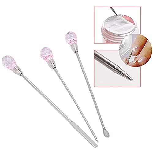 Professional Nail Spatula - Lightweight Anti-Deformation Nail Art Tool for Mixing Polish & Picking Up Decorations (Pink) | Perfect for DIY Manicures, Salon Nail Art & Home Nail Care