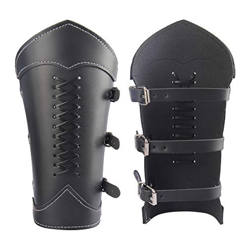 Black medieval bracers