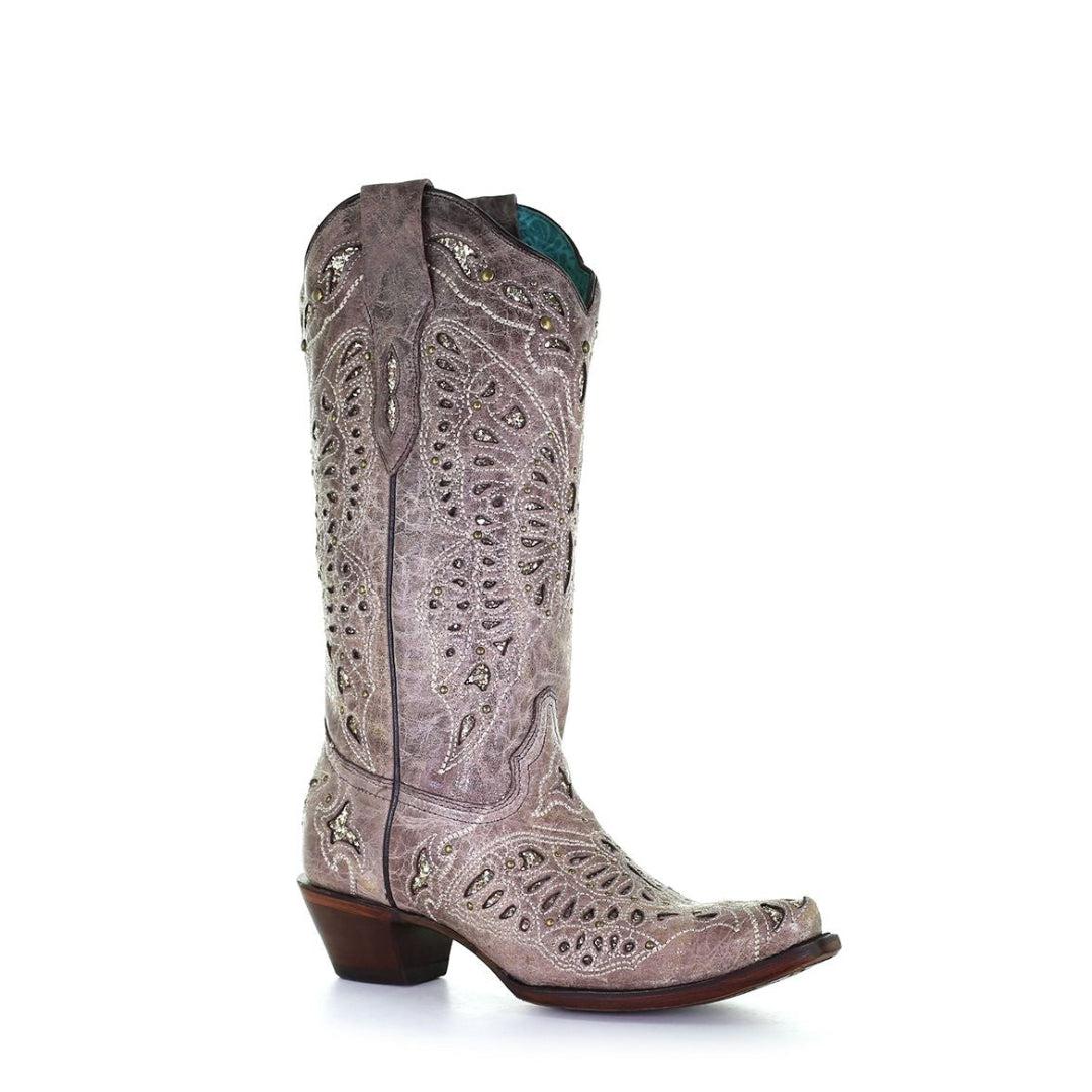 A4088 Women's Brown Western Cowgirl Leather Boots - Stylish & Comfortable for Rodeo, Country Dancing & Everyday Wear