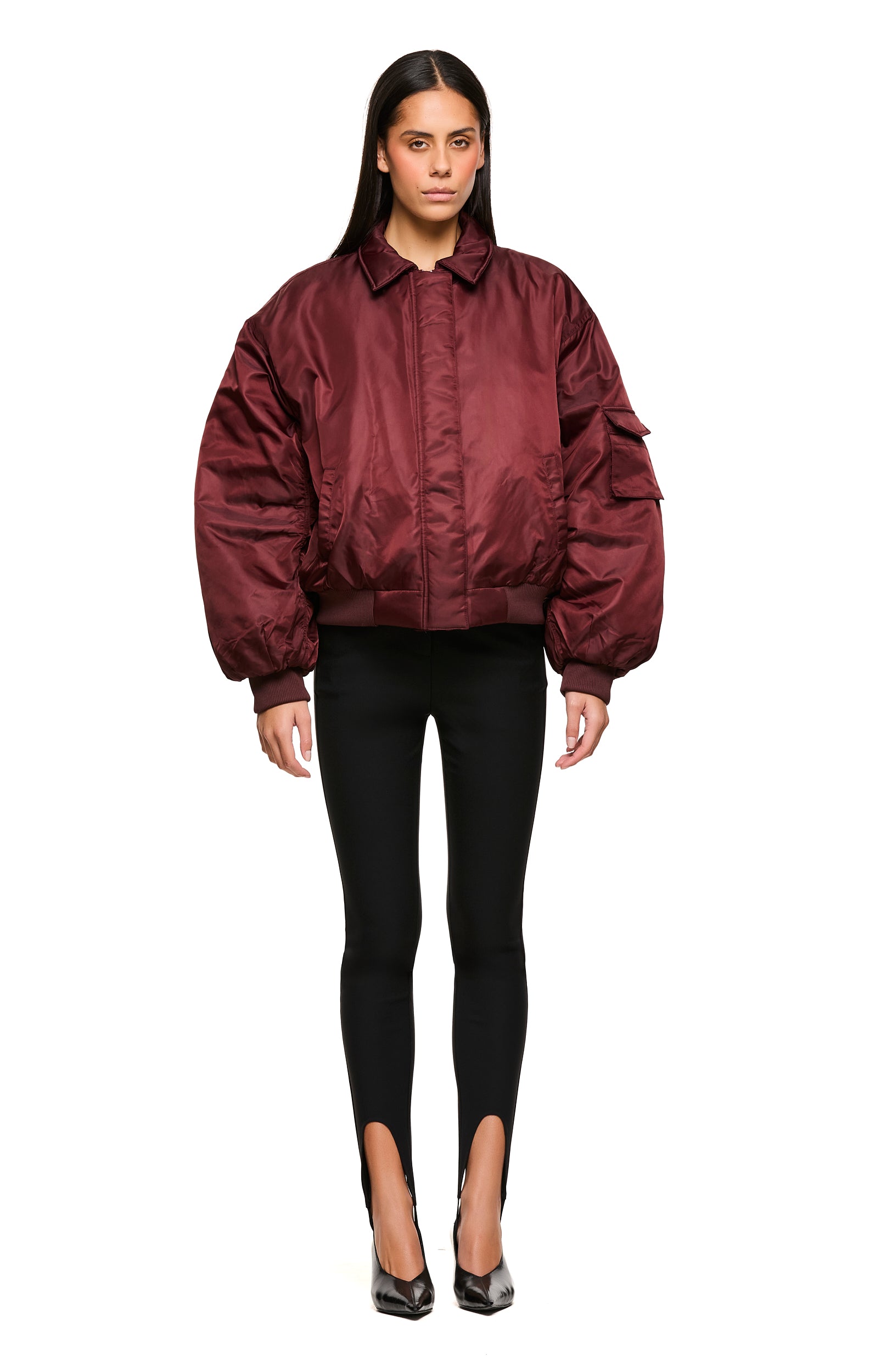 Damon Burgundy Bomber Jacket for Men - Stylish Lightweight Outerwear for Casual & Streetwear Fashion | Perfect for Fall, Winter & Everyday Wear