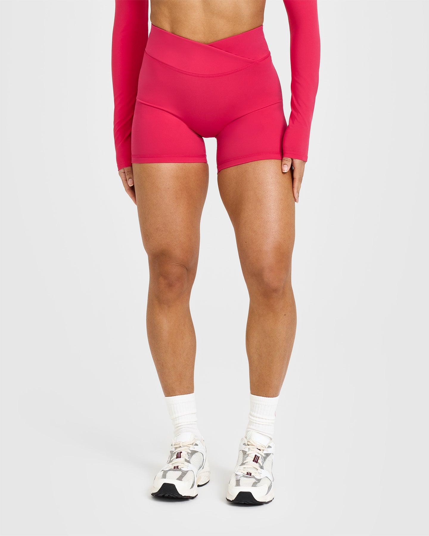 Unified Wrap Shorts 6 | Berry Bloom - Stylish & Comfortable Athletic Shorts for Women, Perfect for Yoga, Running & Summer Workouts
