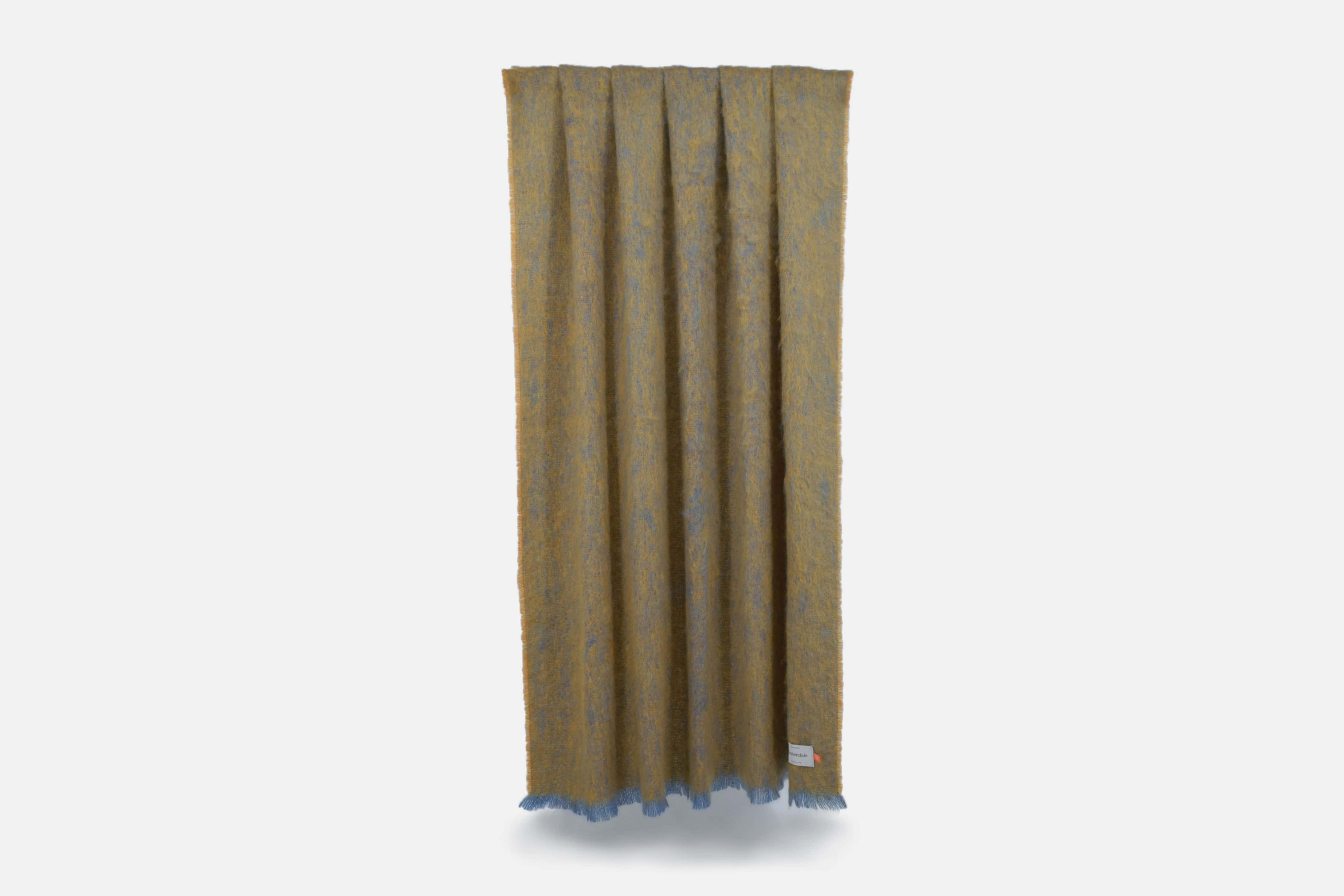 Soft Ochre Clash Mohair Throw Blanket - Luxurious Warmth for Sofa, Bed & Cozy Nights | Perfect for Home Decor, Gift Giving & Winter Comfort
