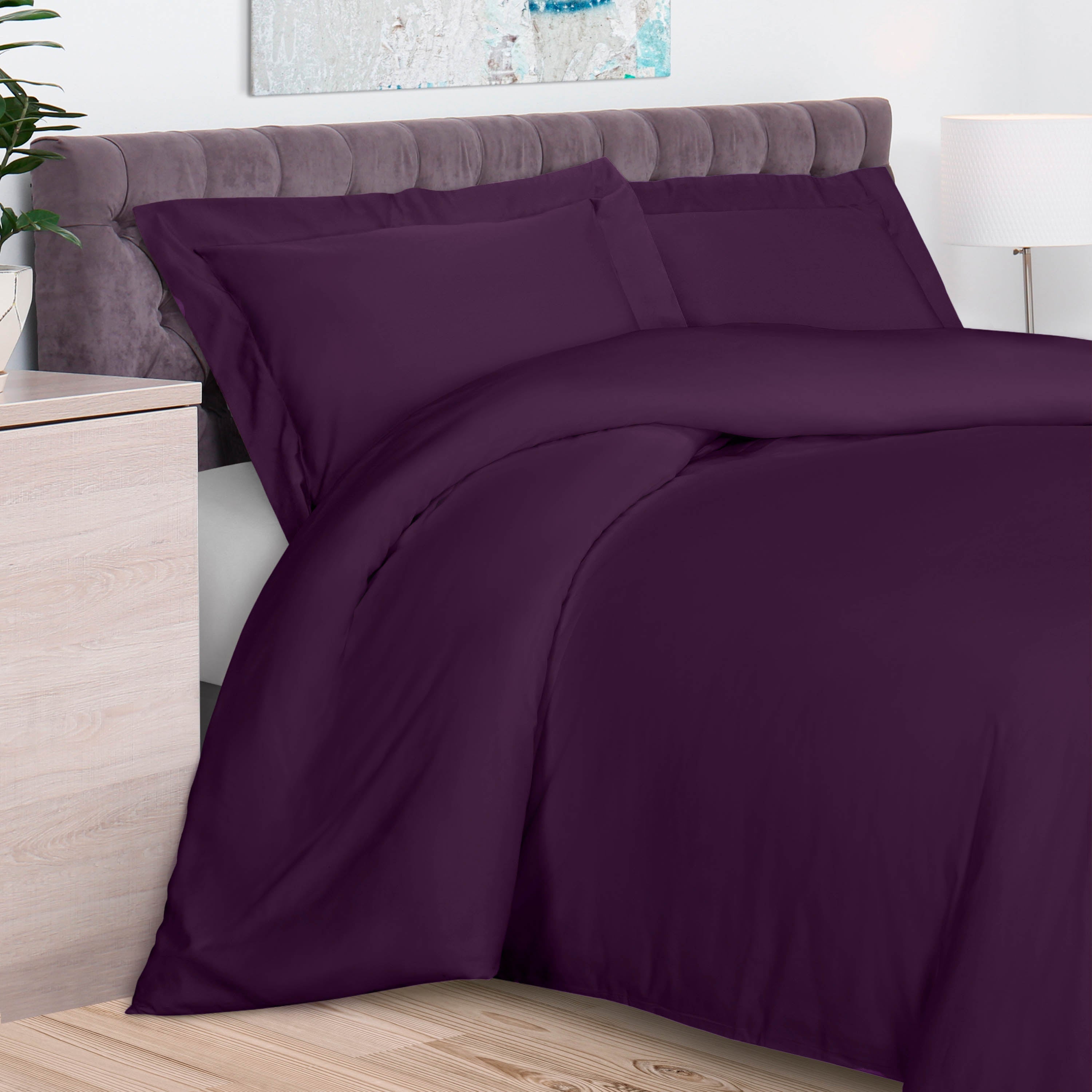 Premium 300 Thread Count Rayon Bamboo Duvet Cover Set - Soft, Breathable & Hypoallergenic Bedding for All Seasons - Perfect for Master Bedroom, Guest Room & Dormitory