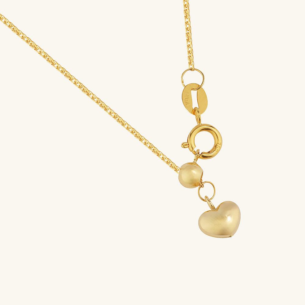 18K Gold Heart Pendant Necklace for Women - Romantic Valentine's Day Gift, Anniversary Jewelry - Perfect for Date Night, Wedding, and Special Occasions