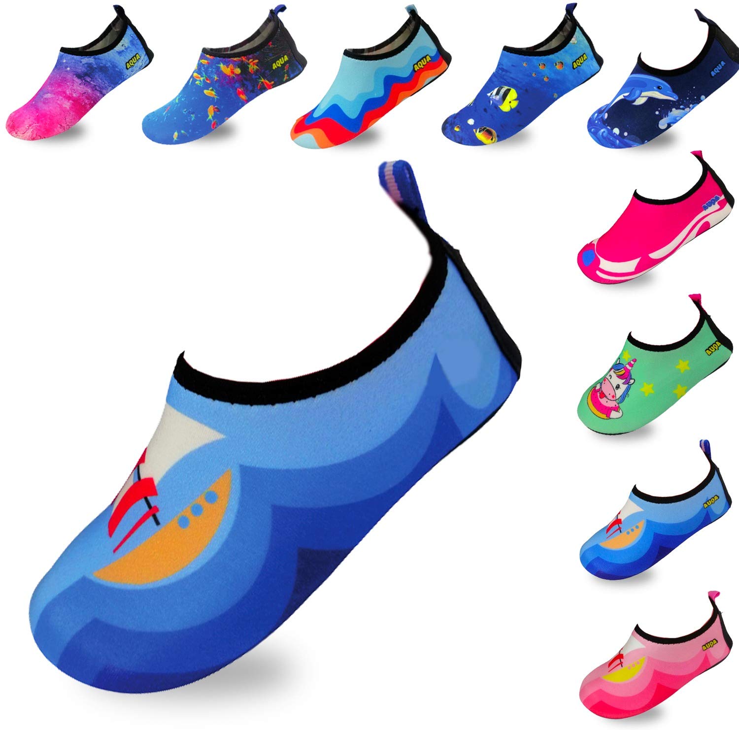 Quick-Dry Non-Slip Water Shoes for Kids & Toddlers - Lightweight Swim Shoes for Beach, Pool & Water Sports - Perfect for Summer, Sea & Outdoor Activities