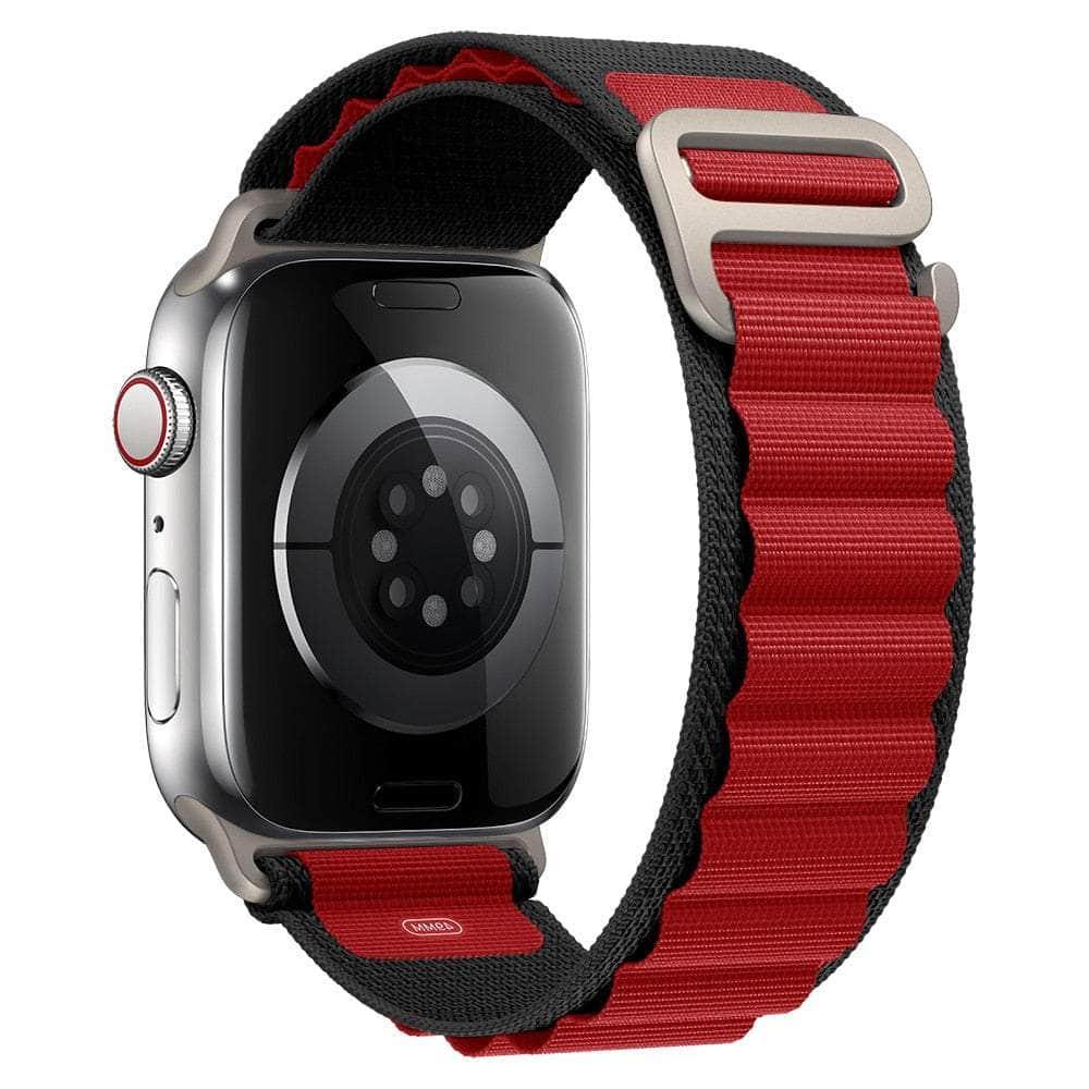 Durable Alpine Loop Strap for Apple Watch Ultra 8 7 6 SE 5 4 3 - Comfortable Sport Band for Hiking, Running & Outdoor Activities