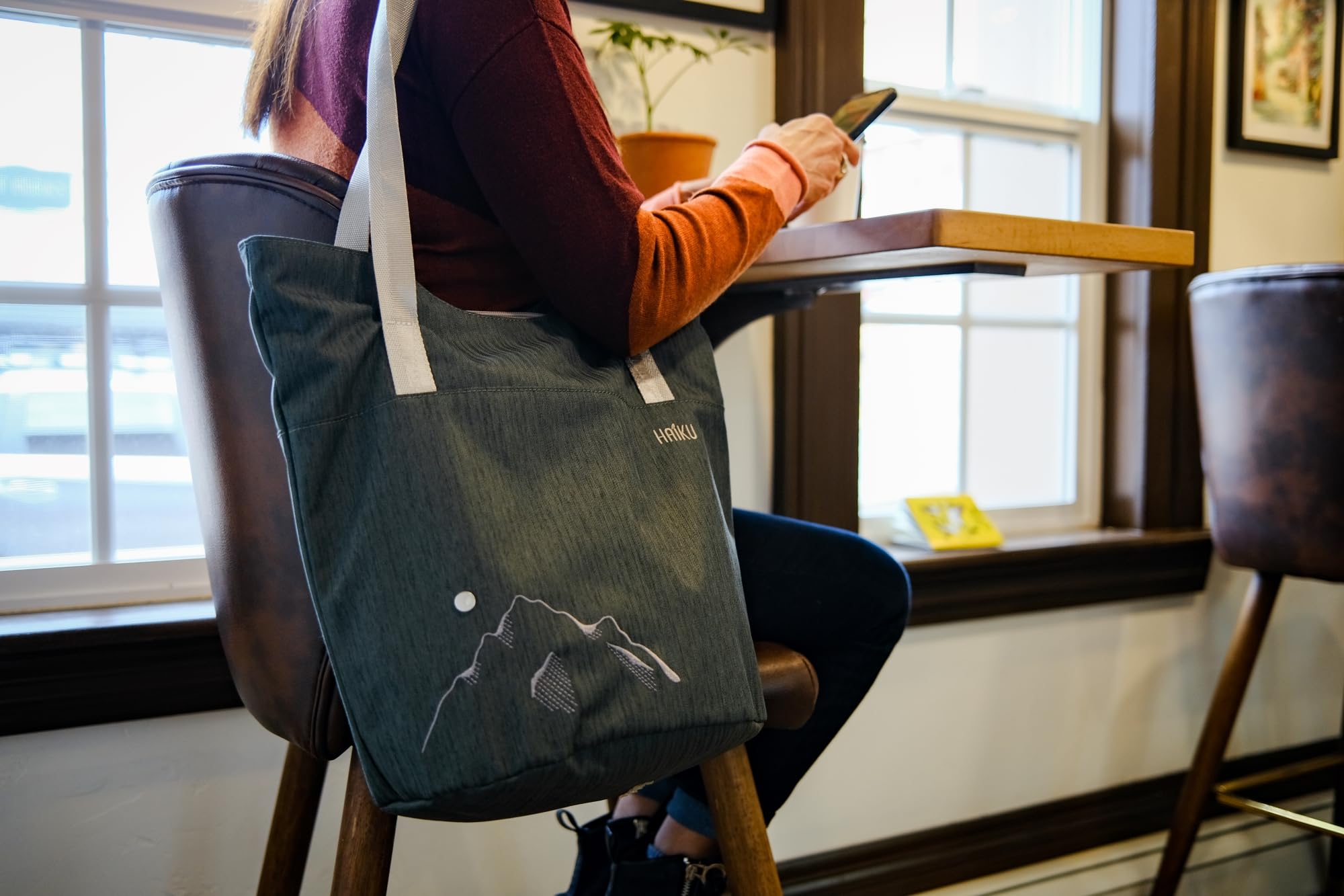 HAIKU Ridgeway Large Tote Bag for Women - Stylish Shoulder Bag & Handbag with Adjustable Straps | Perfect for Gym, Work, Travel & Everyday Use | Durable Carryall for Commuting, Shopping & Weekend Getaways