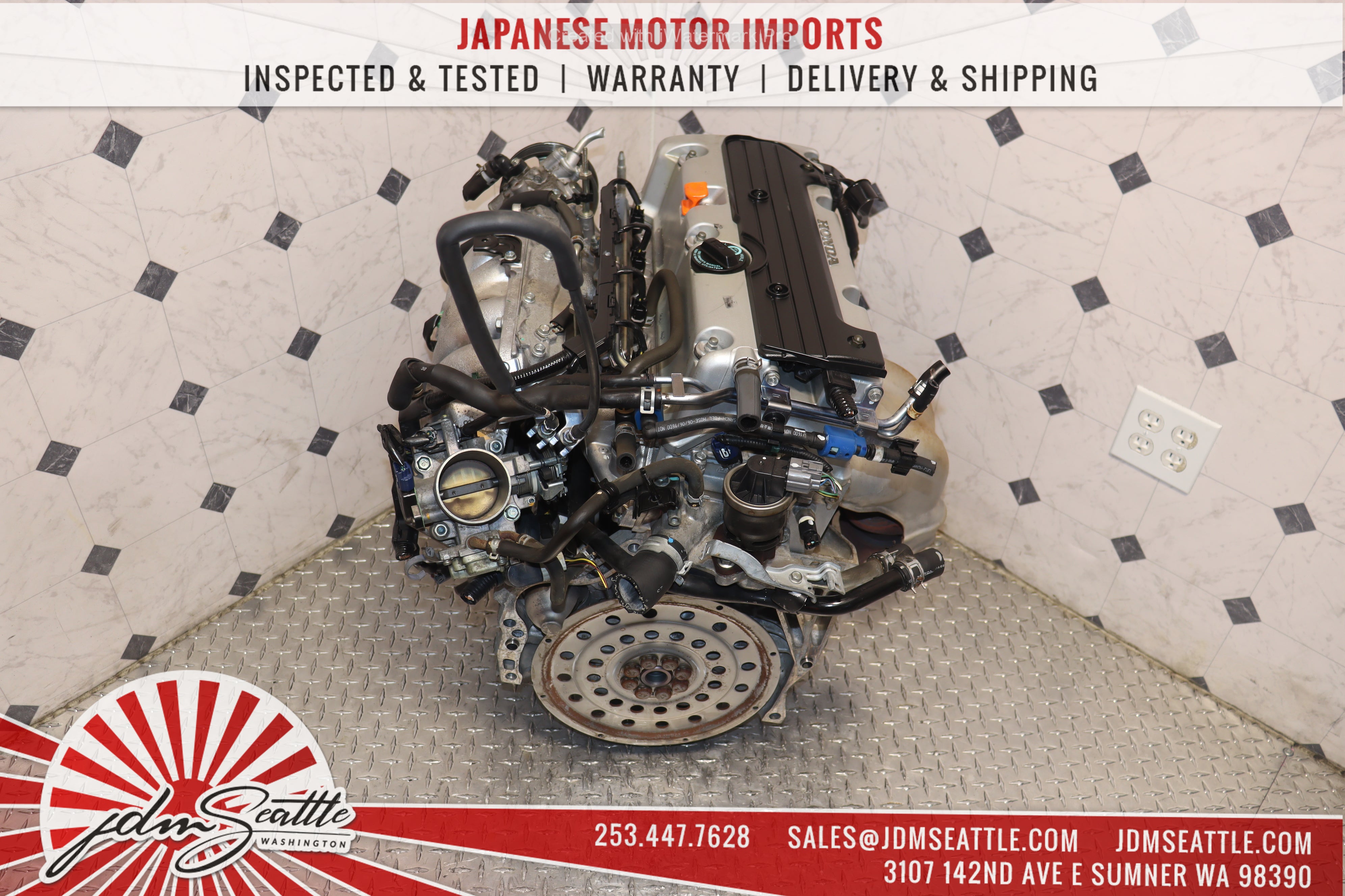 JDM K24A Engine 2003-2007 Honda Accord Element VTEC 2.4L K24 Motor - High Performance Replacement for Racing & Car Restoration Projects
