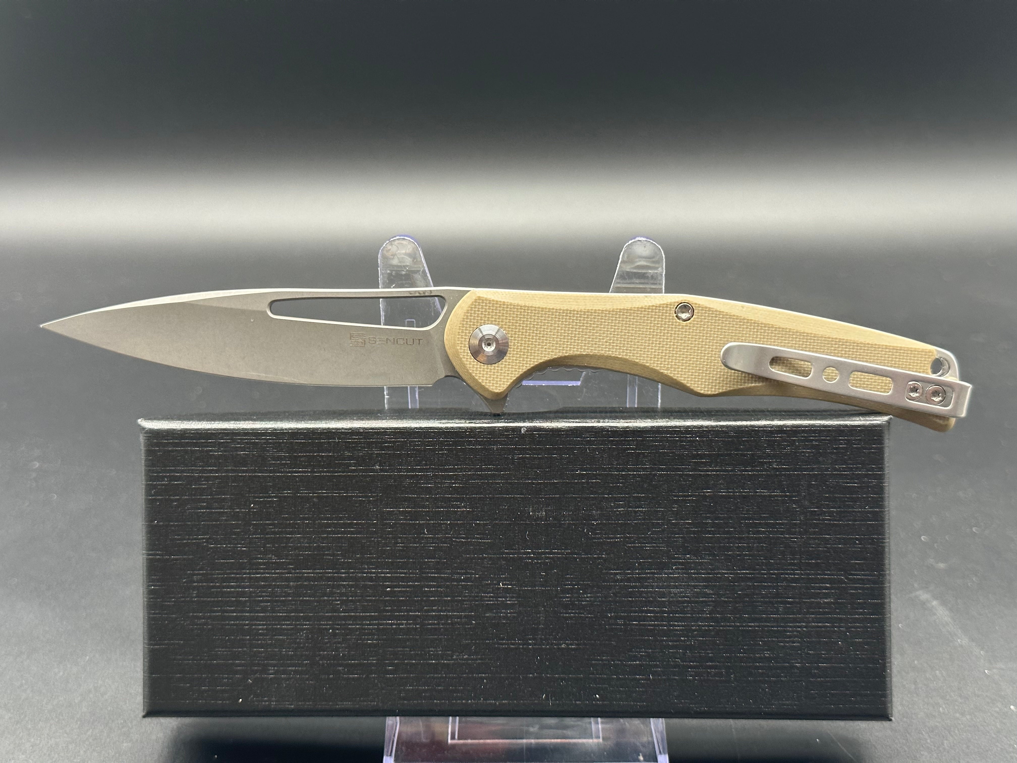 SENCUT Citius SA01B Liner Lock Folding Pocket Knife - EDC Everyday Carry, Outdoor Camping, Hiking & Survival Gear