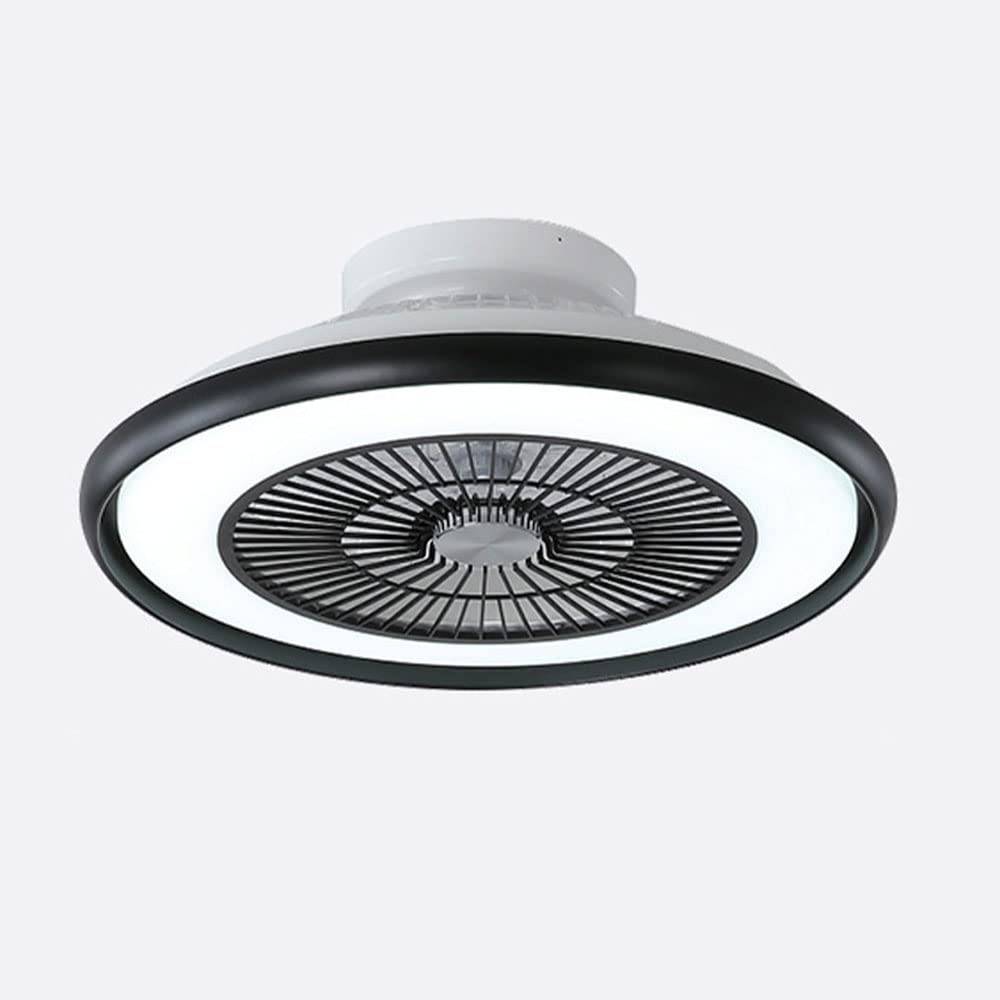 KMYX Modern Invisible Silent Ceiling Fan with Light - Low Profile Smart Fan with Remote Control, Dimmable LED Lighting for Bedroom, Dining Room & Living Room - Perfect for Cooling and Ambient Lighting in Home Spaces