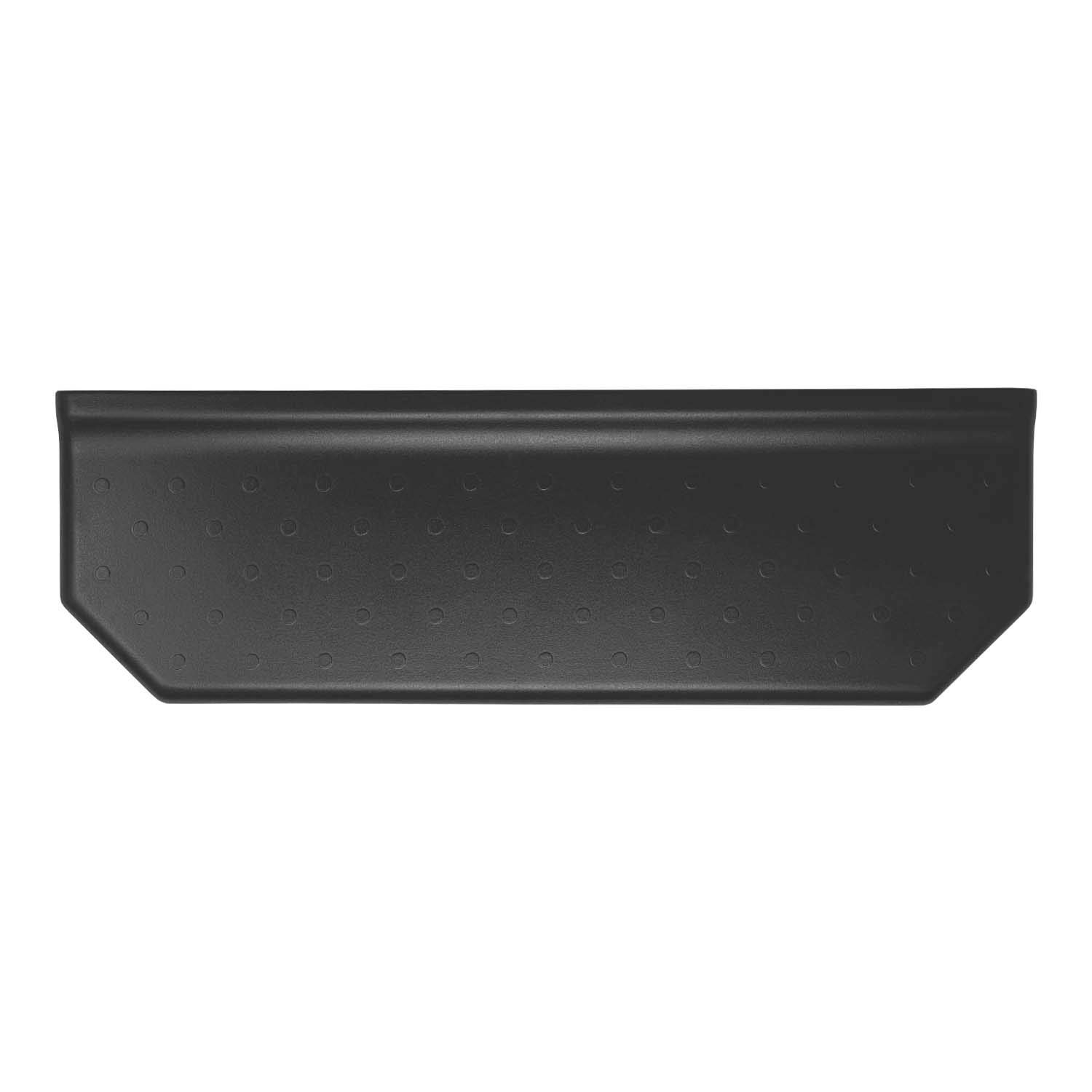 Questech Geo Flatback Floating Shower Shelf - 12 Inch Wall Mounted Bathroom Organizer in Graphite Black - Perfect for Shampoo, Soap & Bath Essentials Storage