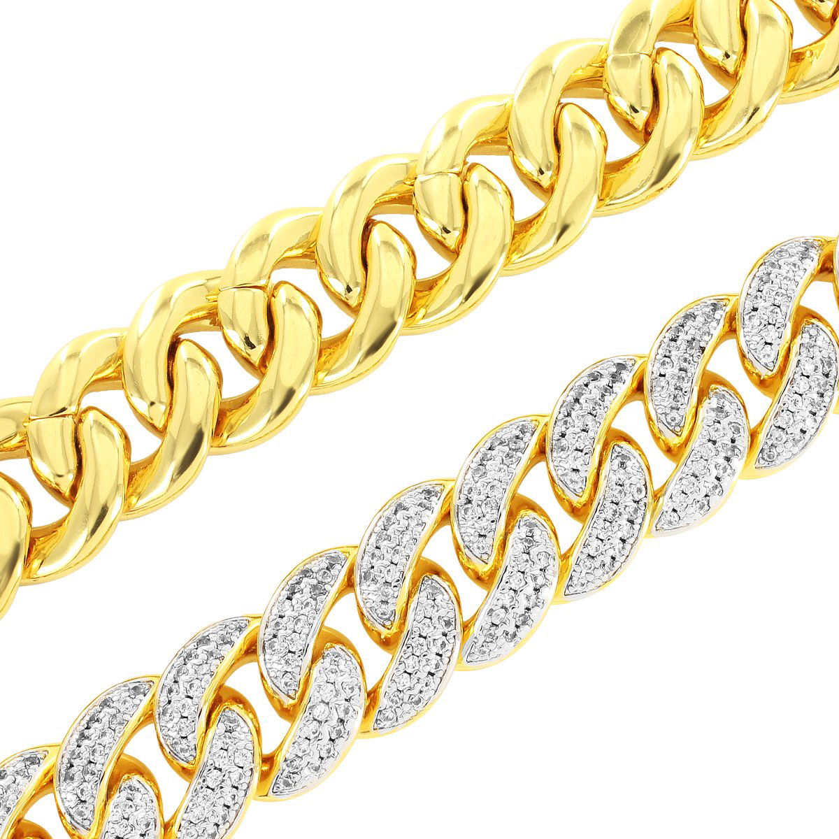10mm Cuban Link Choker Necklace for Men - 14K Gold Plated Stainless Steel Hip Hop Jewelry - Perfect for Gifts, Parties & Streetwear Fashion