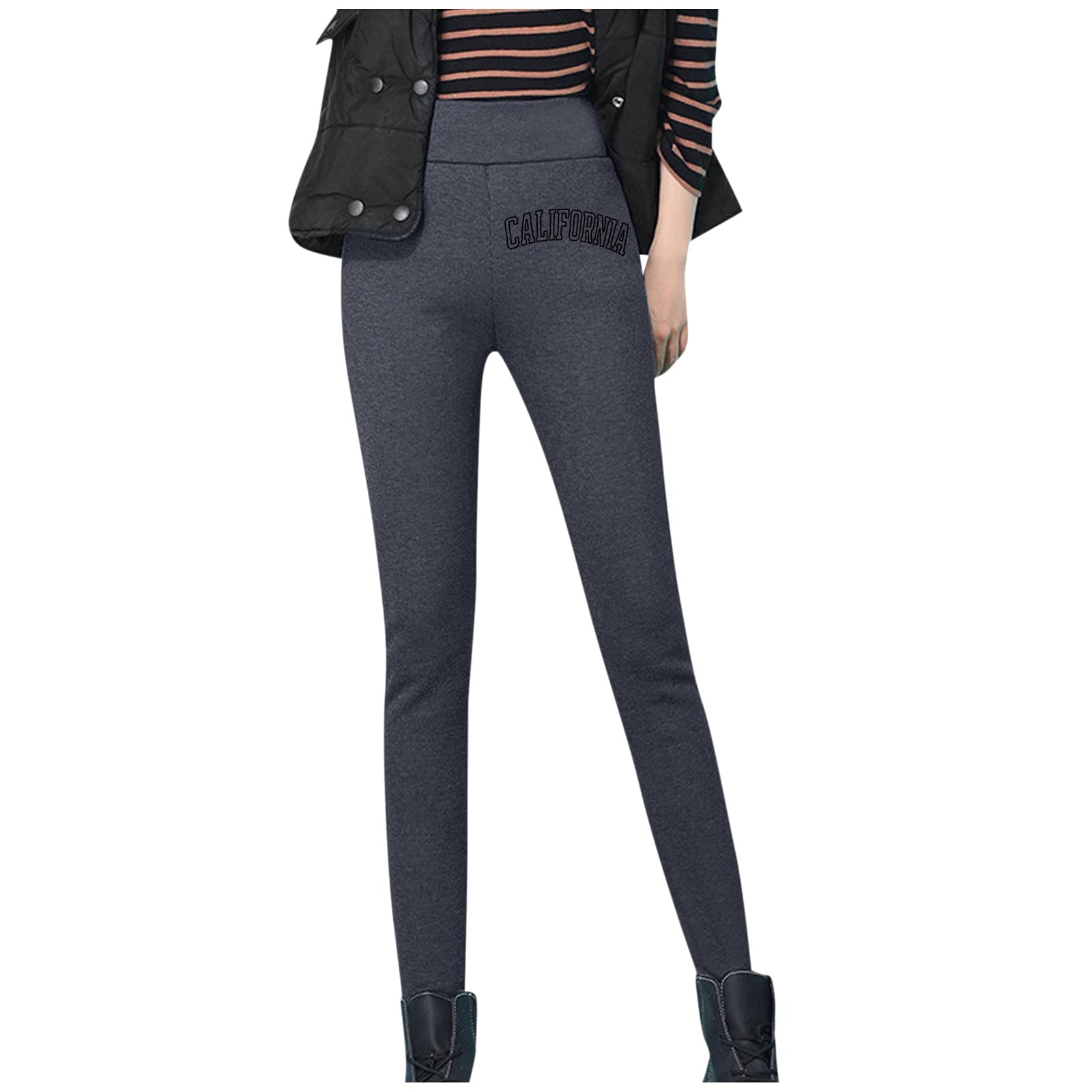 Misaky Women's Thermal Leggings - Plush Workout Tights for Winter & Home