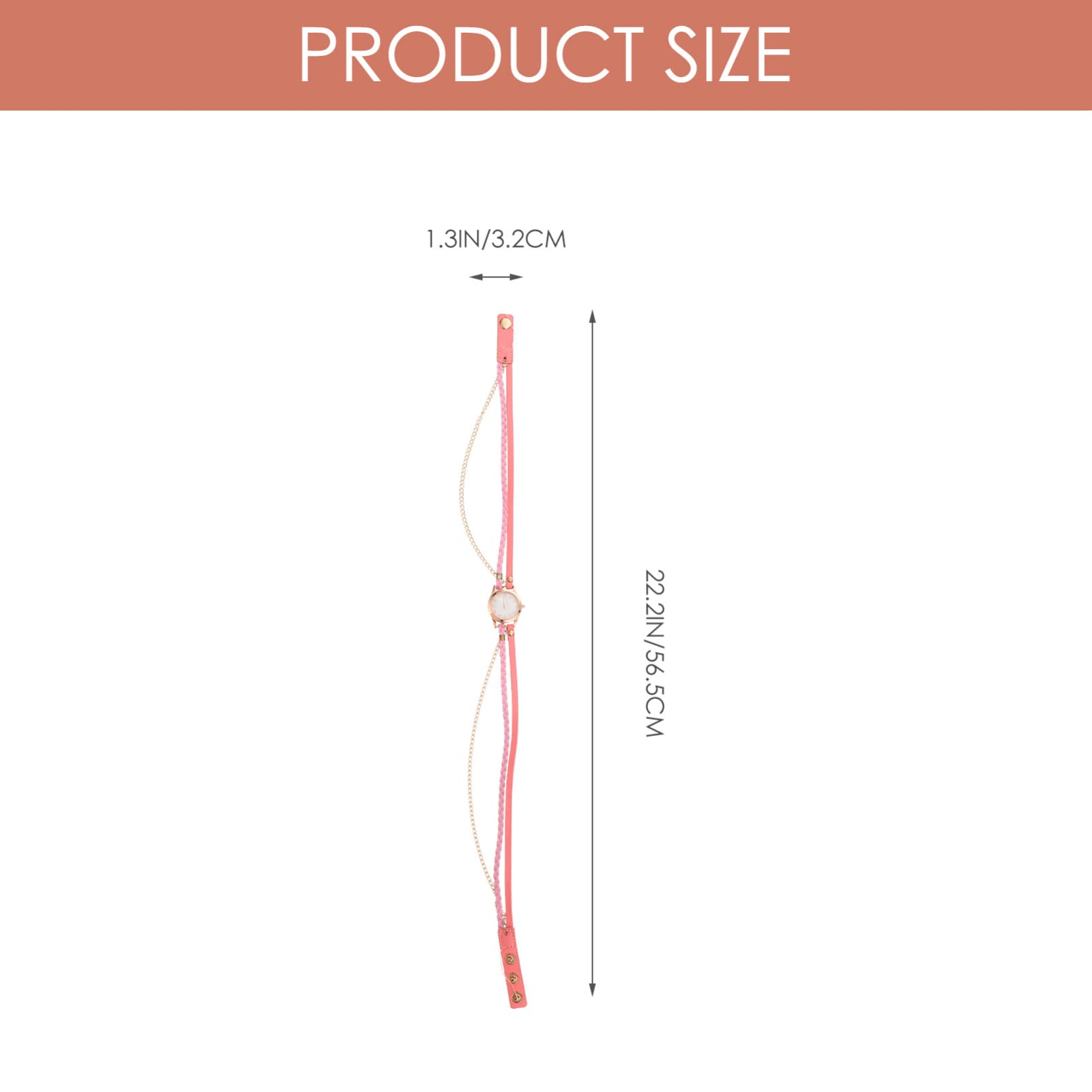Ibasenice Elegant Women's Watch - Braided Chain Strap Wrist Wrap Watch for Women | Perfect for Casual, Office & Party Wear