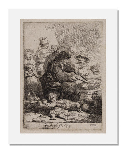 Rembrandt van Rijn The Pancake Woman Painting - Dutch Golden Age Art Reproduction - Home Decor & Office Wall Art