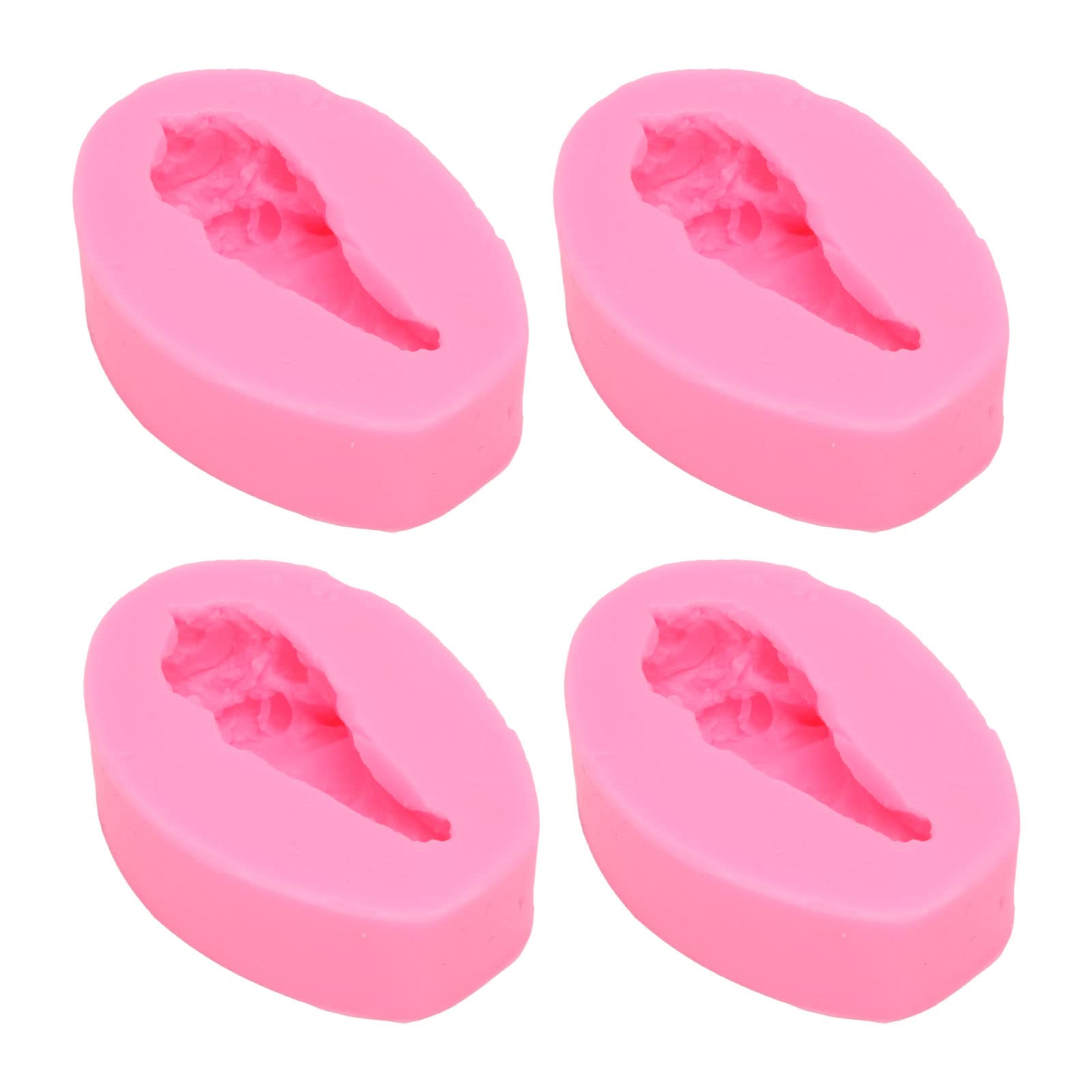 4-Piece Drumstick Silicone Mold Set for Baking - Chocolate Candy Molds, Cake Decorating Tools, DIY Pastry & Gummy Candy Makers - Perfect for Cupcakes, Desserts and Party Treats