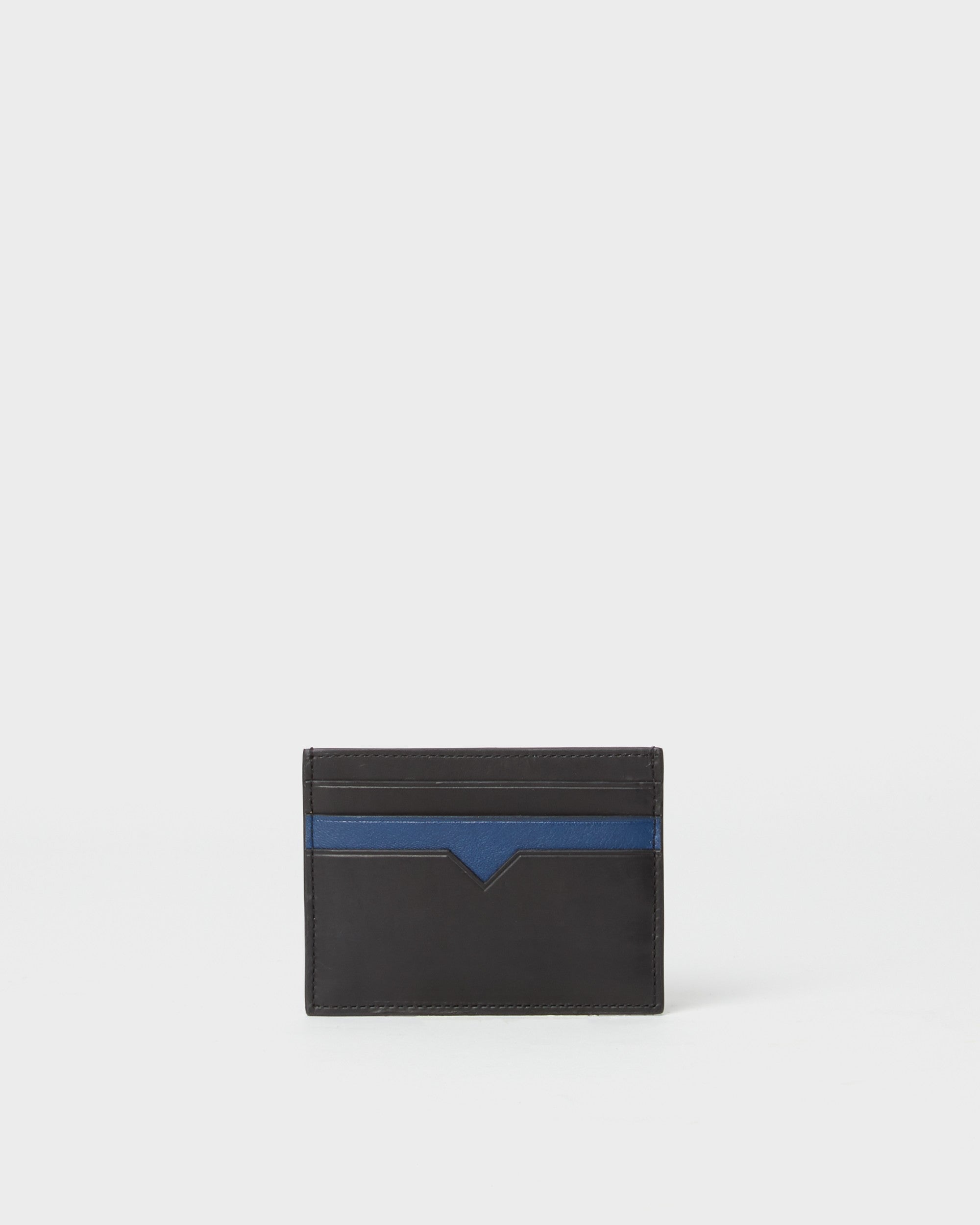 Premium Black Finn Genuine Leather Card Holder - Slim RFID Blocking Wallet for Men & Women - Perfect for Travel, Business & Everyday Use