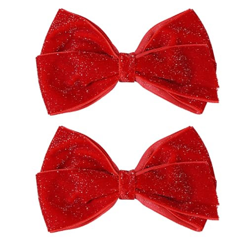 glitter velvet red