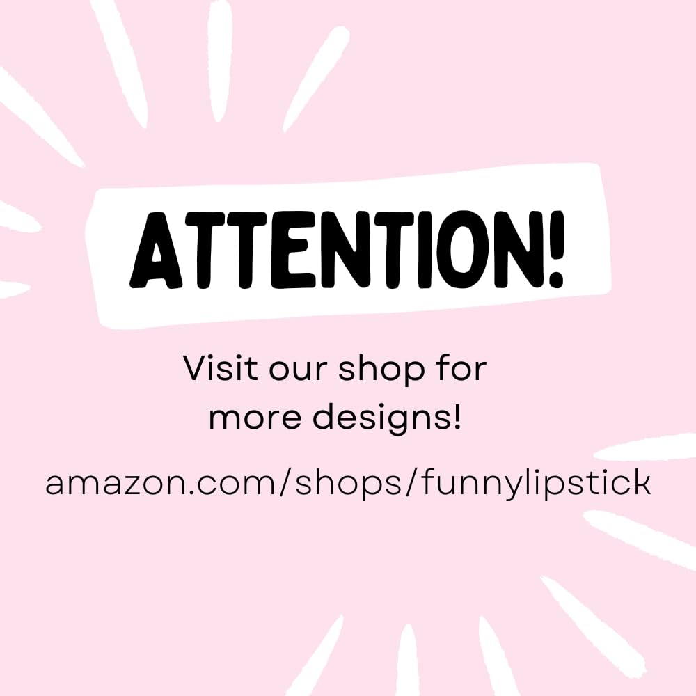 Funny Penis Shaped Lipstick - Xmas Gag Gift for Her | Dirty Santa Party, Bachelorette, Stocking Stuffer & Adult Humor Gifts | Cheap Christmas Novelty Present