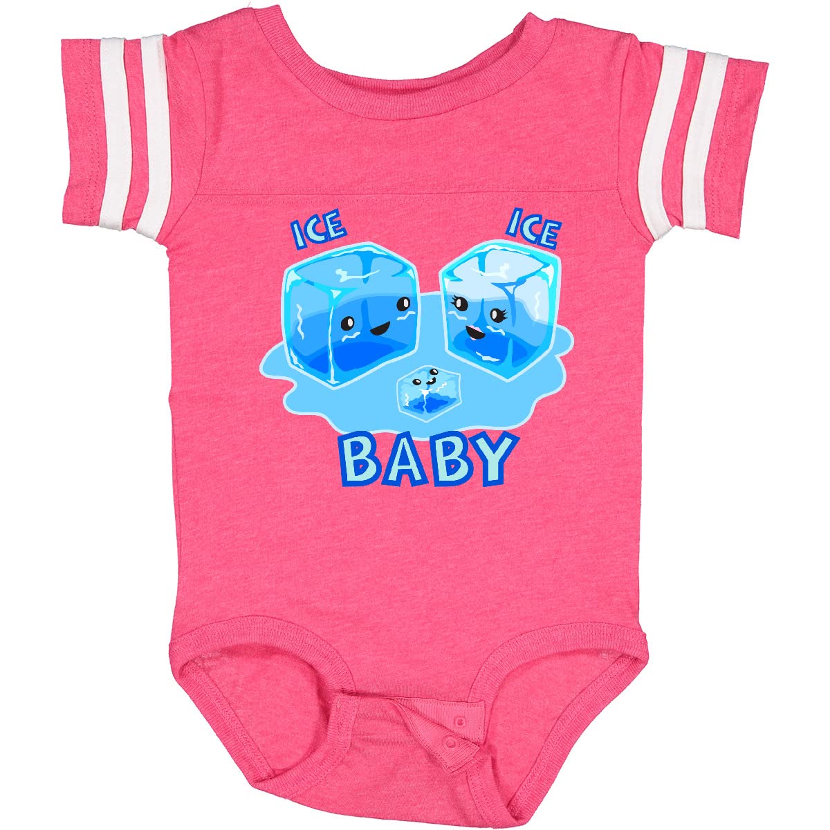 Inktastic Ice Ice Baby Baby Bodysuit - Cute Infant Onesie for Boys & Girls - Soft Cotton Baby Bodysuit for Newborns & Toddlers - Perfect for Playdates, Family Photos & Everyday Wear