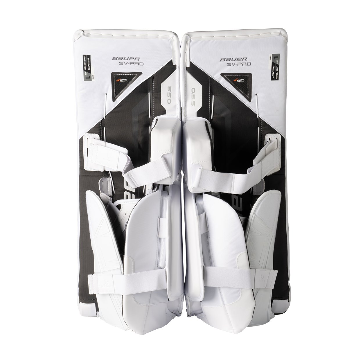 Bauer SV Pro Junior Goalie Leg Pads - Youth Hockey Goalie Equipment for Ice Hockey & Street Hockey Practice