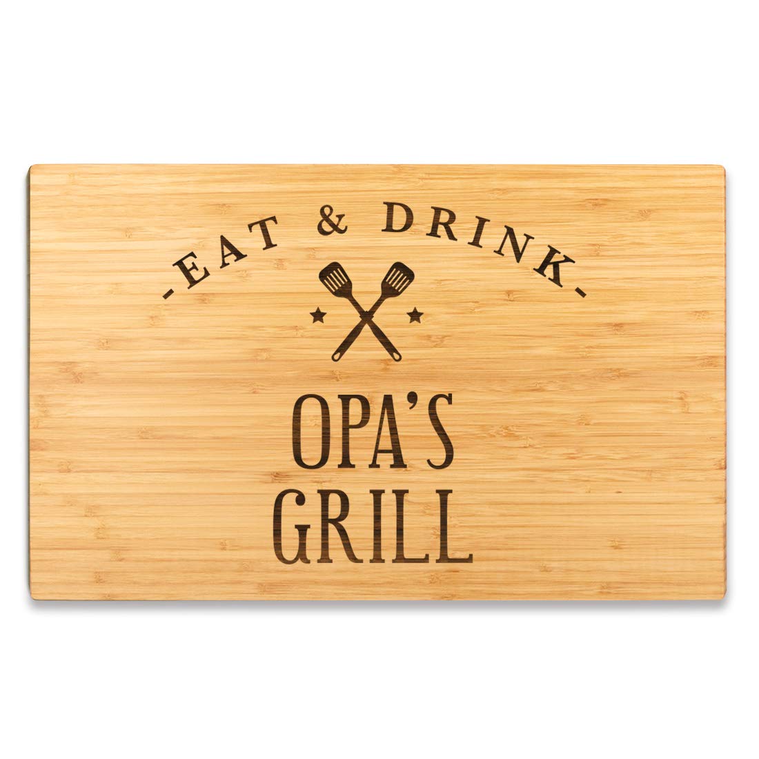 Premium Large Bamboo BBQ Cutting Board - 17.75 x 11-inch Laser Engraved Chopping Board for Kitchen, Chef & Grill - Perfect Gift for Christmas, Birthday & Housewarming - Ideal for Meat, Vegetables & Charcuterie Serving