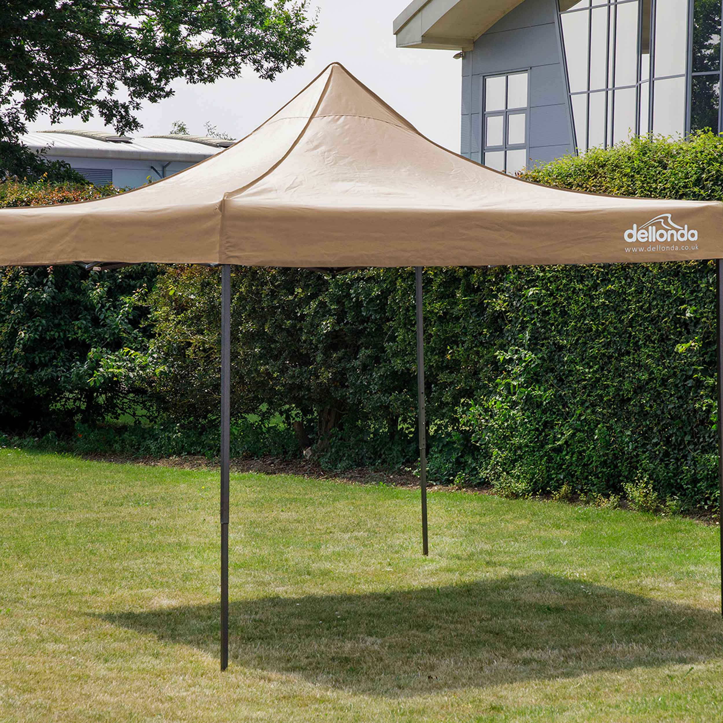 Premium 3x3m Pop Up Gazebo with Carry Bag - Waterproof Outdoor Canopy Tent with Stakes & Weight Bags for Patio, Backyard, Beach & Camping - Beige DG130