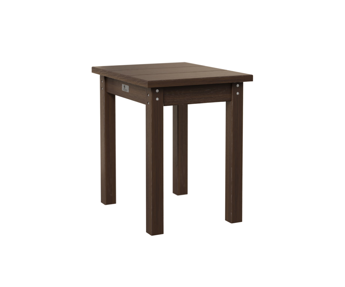 Berlin Gardens HDPE Outdoor End Table - Weather-Resistant Side Table for Patio, Deck, Poolside & Garden Furniture - Perfect for Drinks, Books & Decor