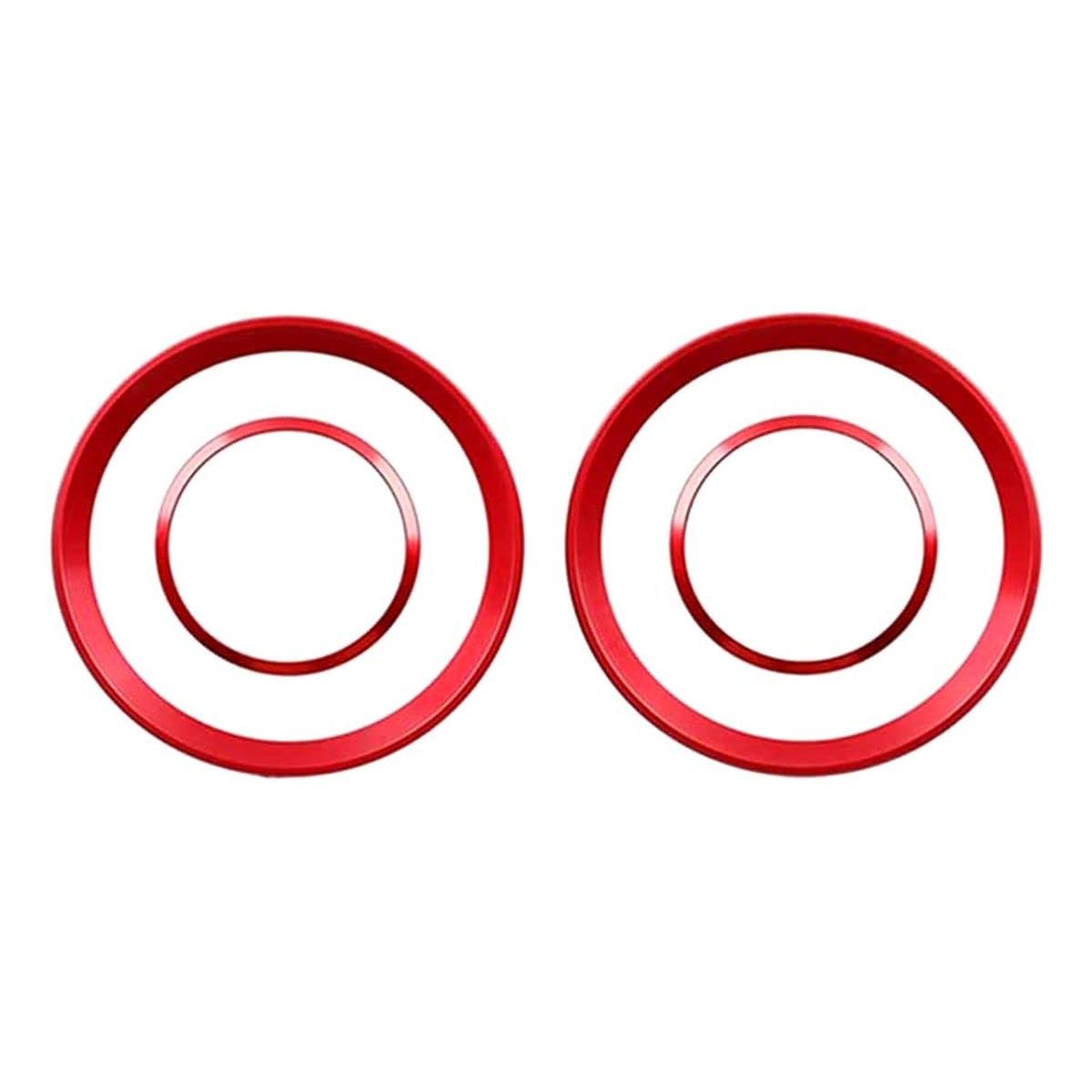 Alfa Romeo Giulia Stelvio Interior Upgrade Kit - Red Alloy Vent Rings (2015-2023) for Car Customization